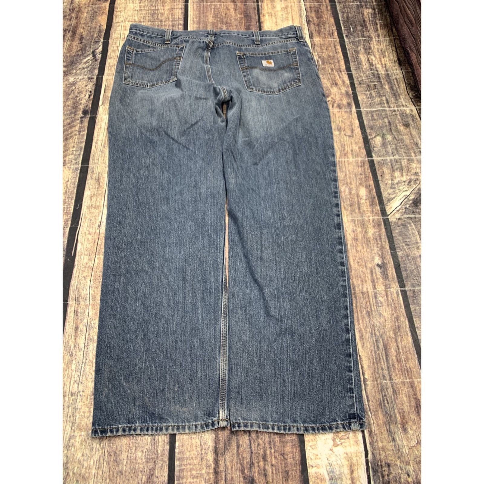 Carhartt VINTAGE Carhartt Jeans - Men's Relaxed Fit Straight Leg Denim Blue 40 x 32 Workwear Civics Size US 40 / EU 56 - 5 Thumbnail