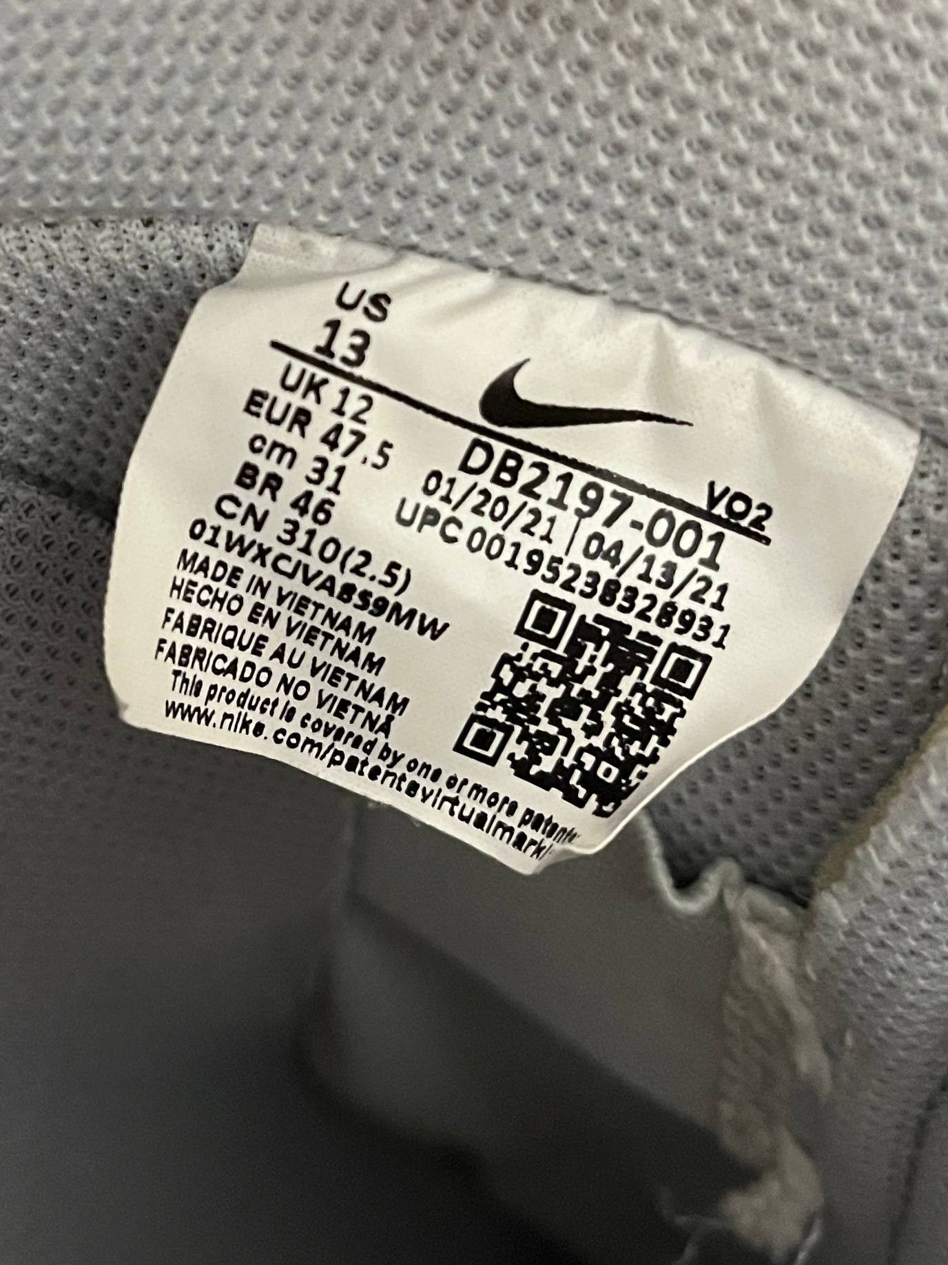 Nike Nike Air Force 1 Experimental Grey US 13.5 OG DB2197-001 Size US 14 / EU 47 - 11 Thumbnail