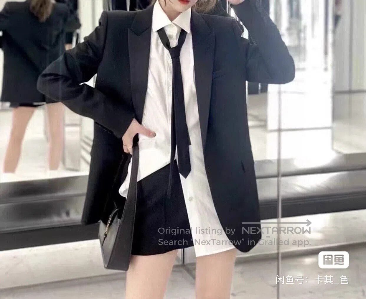 Saint Laurent Paris Saint Laurent Paris Women's Smoking Suit| Size XS / US 0-2 / IT 36-38 - 3 Thumbnail