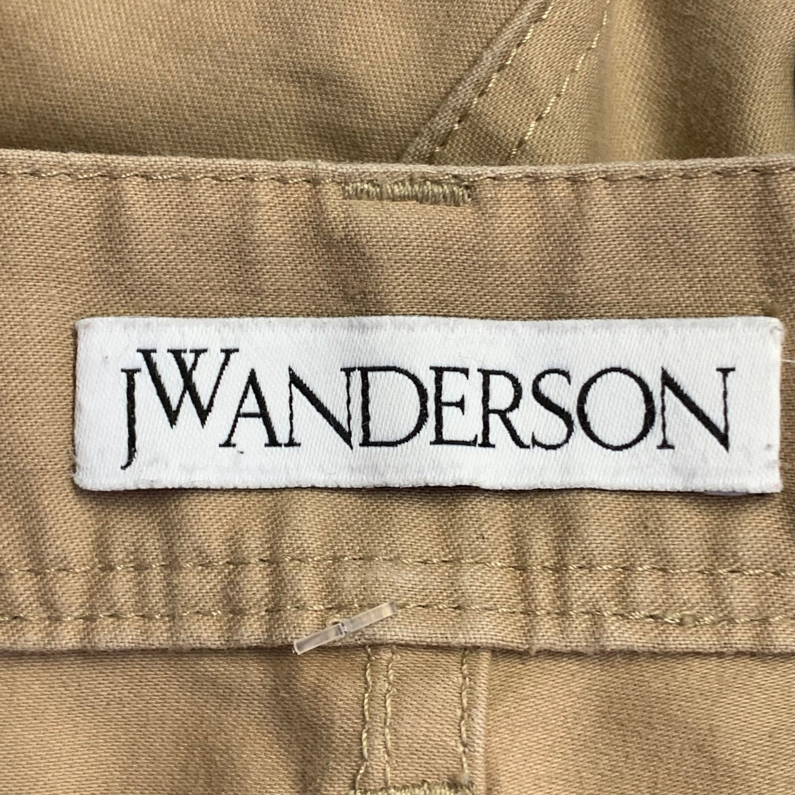 JW Anderson JW ANDERSON Tan Cotton Tapered Flat Front Zip Fly Casual Size US 40 / EU 56 - 9 Thumbnail