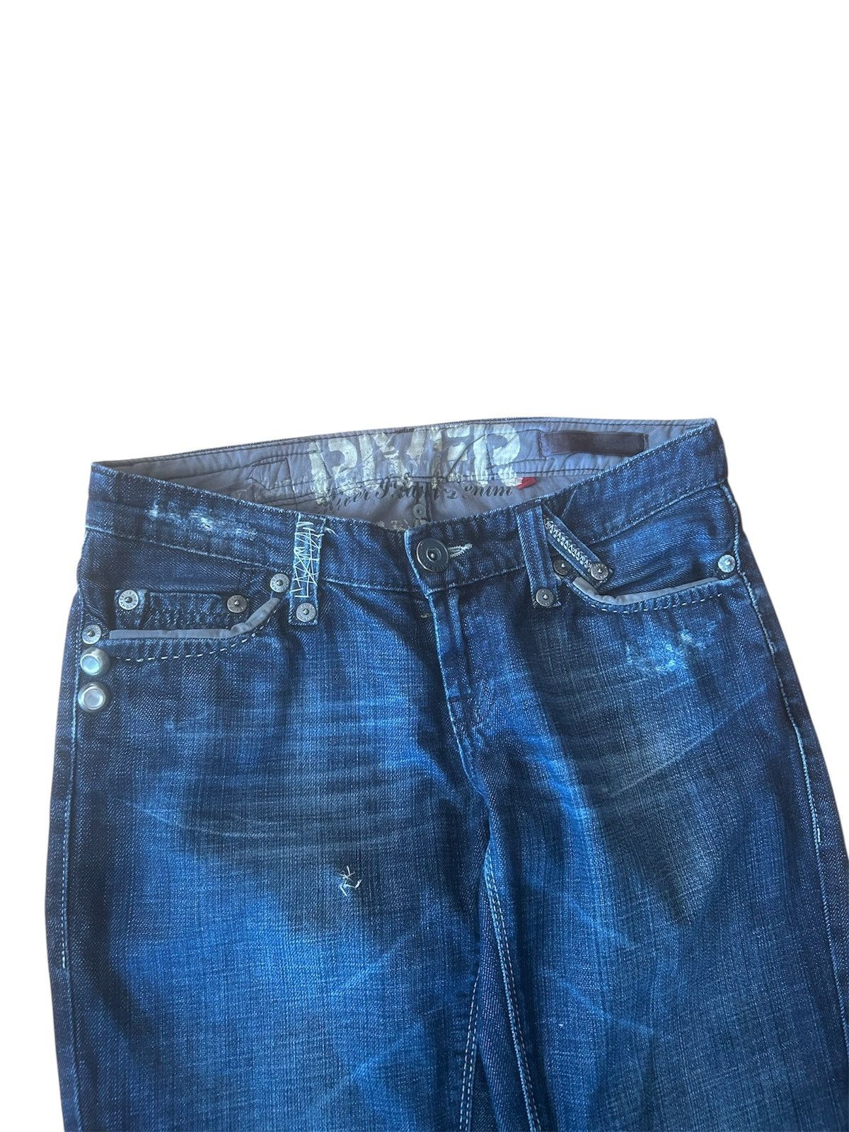 Other HEAVY FLARED DENIM JEANS Size US 33 - 2 Thumbnail