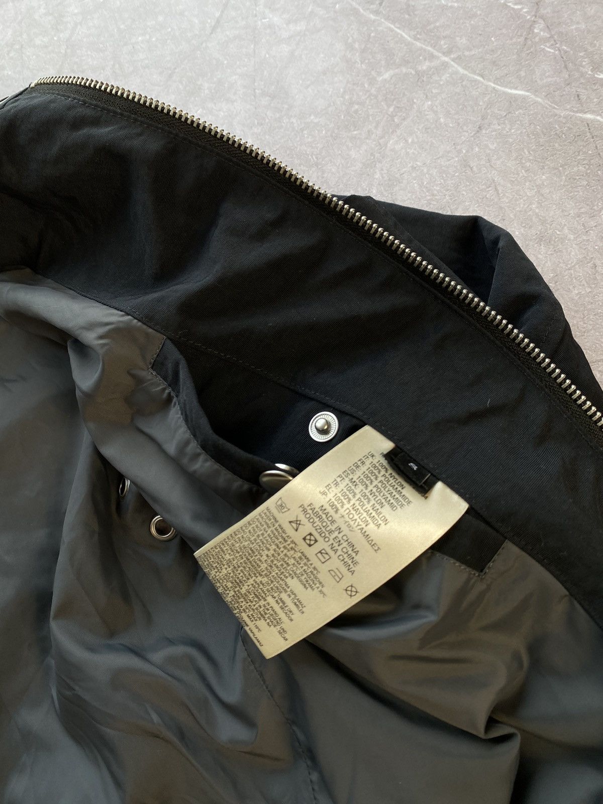 Diesel × Vintage Rare Y2K Diesel Bomber Light Black Jacket 100% Nylon Size US S / EU 44-46 / 1 - 12 Thumbnail