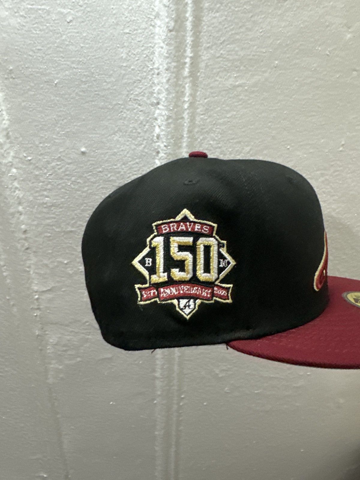 New Era New Era 59fifty Atlanta Braves fitted hat size 7 1/2 Size ONE SIZE - 4 Thumbnail