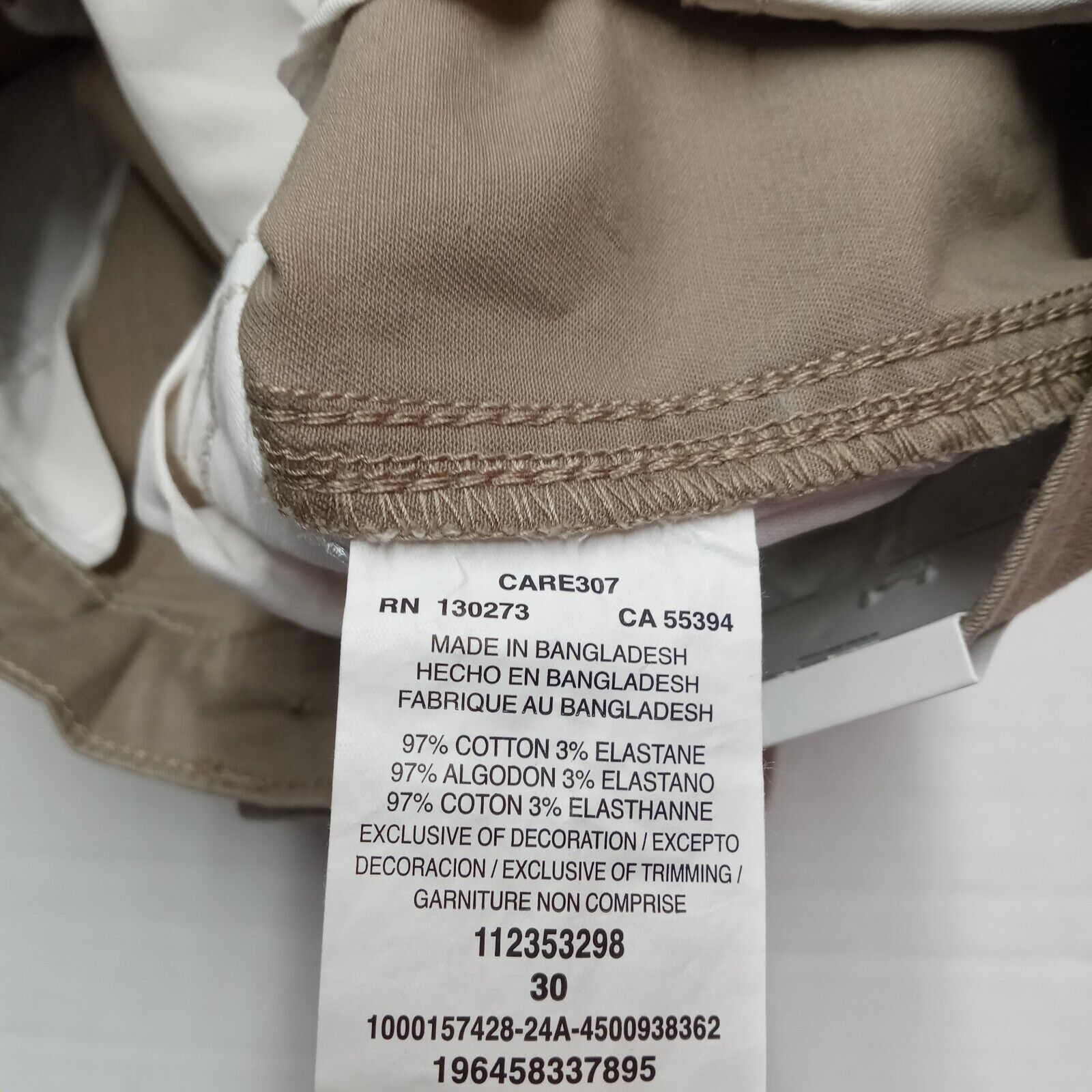 Lee Lee Cargo Shorts Men's 44 Tawny Brown 11" Inseam Regular Fit Size US 44 / EU 60 - 4 Thumbnail