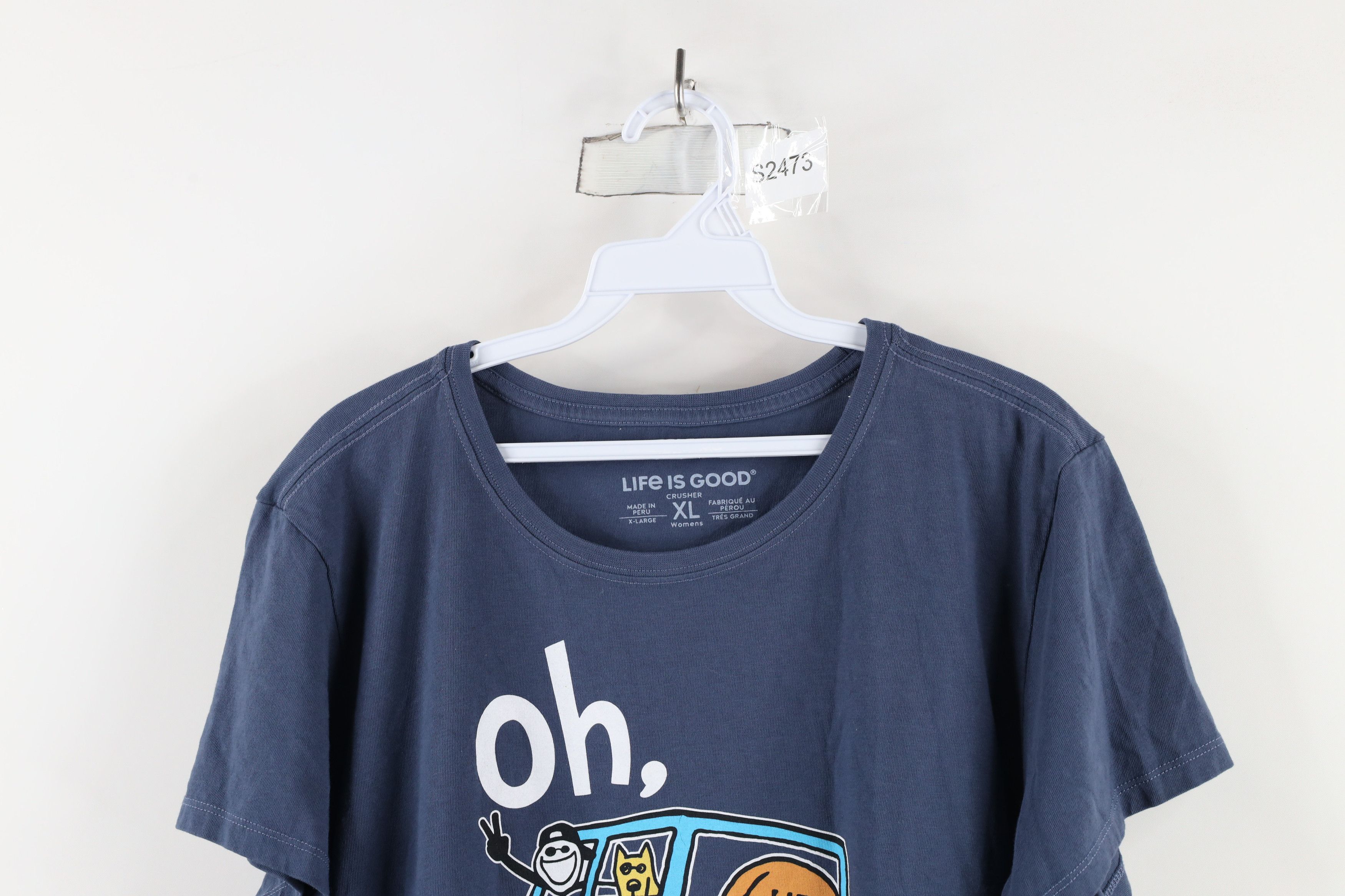 Life is Good × Vintage Life Is Good x Dr Seuss You'll Go Crusher T-Shirt Blue Size XL / US 12-14 / IT 48-50 - 2 Thumbnail