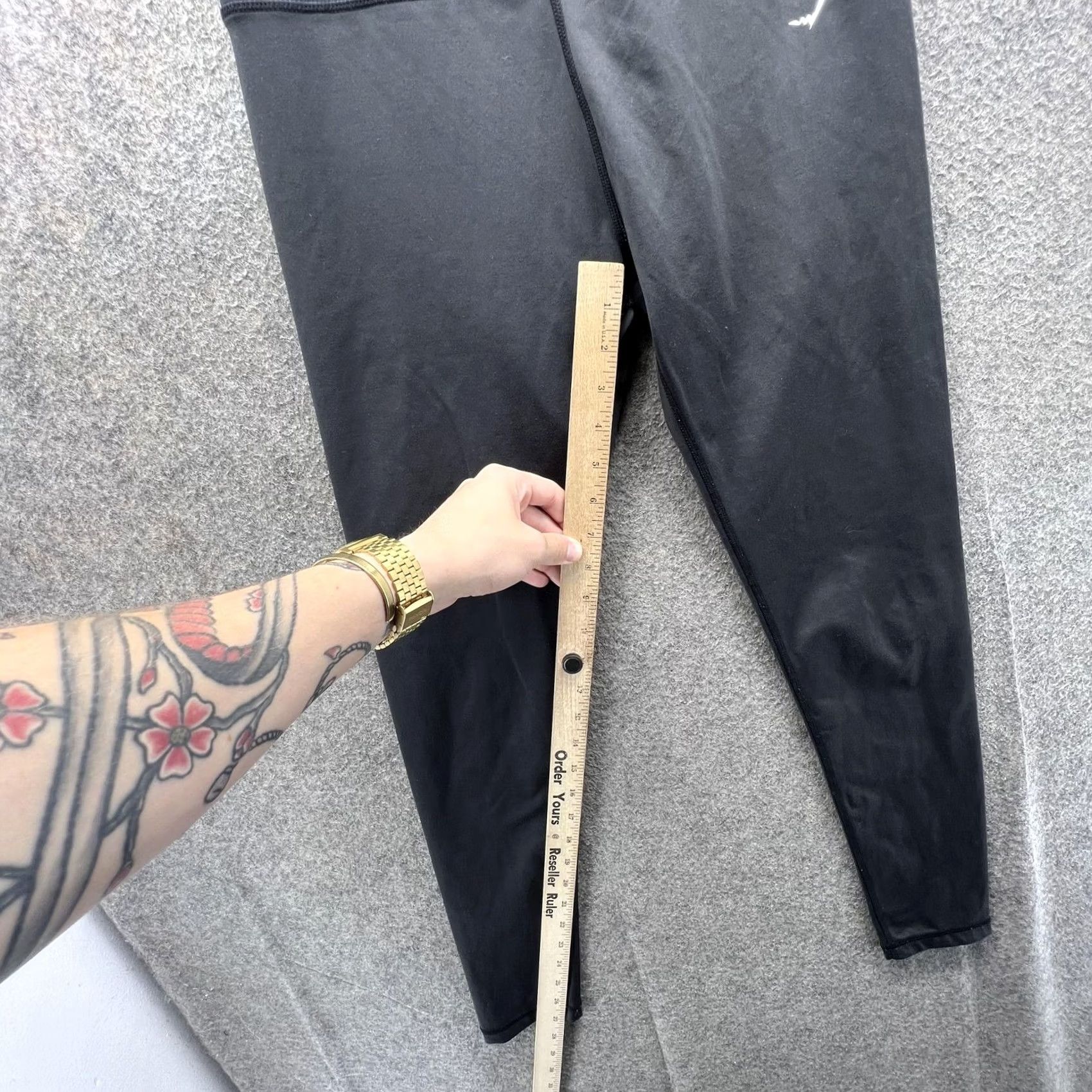 Gymshark Gymshark Leggings Womens XS Black High Rise Ankle Yoga Pants Athletic Workout Size 36" / US 14 / IT 50 - 3 Thumbnail