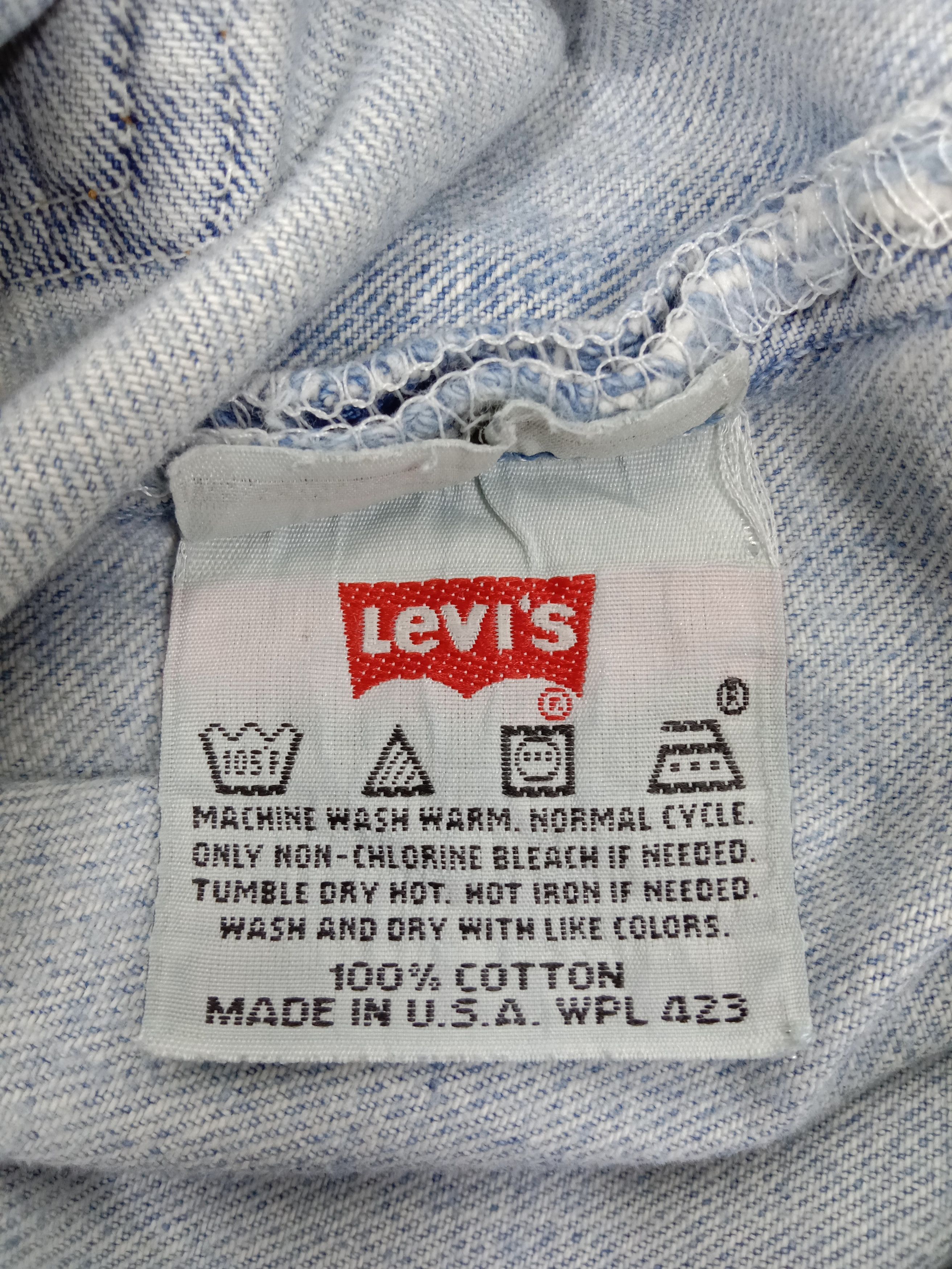 Levi's Vintage 90s Levi’s 501 Jeans Light Wash Distressed Denim Size US 28 / EU 44 - 12 Thumbnail