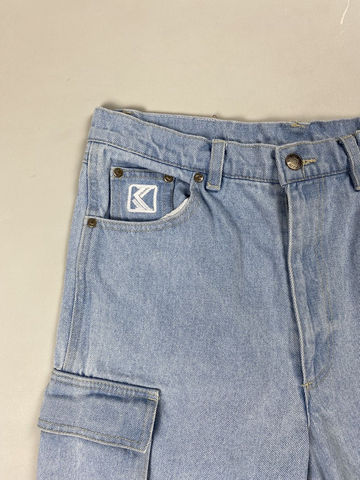 Karl Kani Karl Kani men’s Cargo denim Rap Baggy shorts size M Size US 32 / EU 48 - 6 Thumbnail