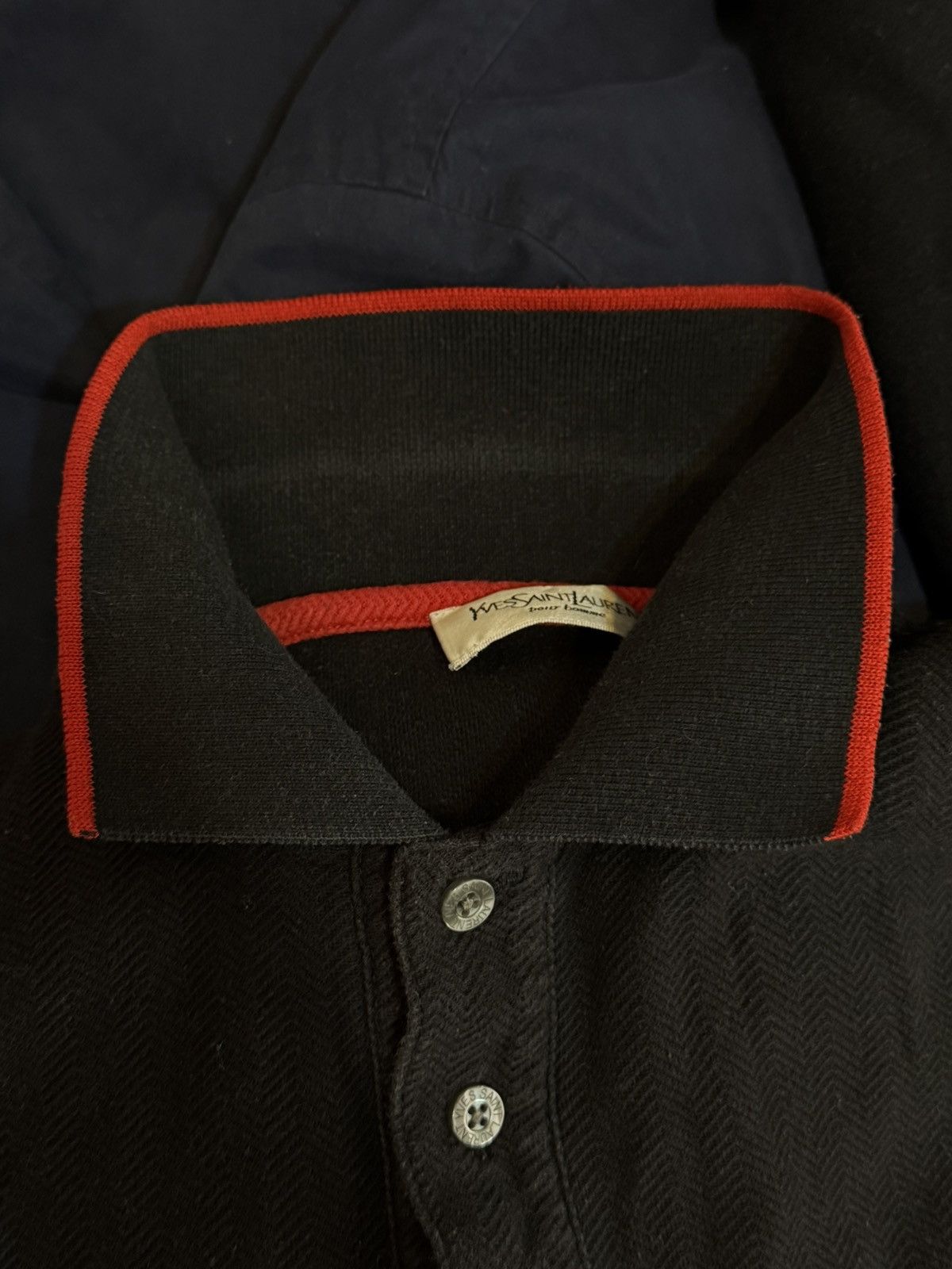 Yves Saint Laurent Black YSL Polo Shirt Yves Saint Laurent Tee YSL Shirt Size US M / EU 48-50 / 2 - 14 Thumbnail