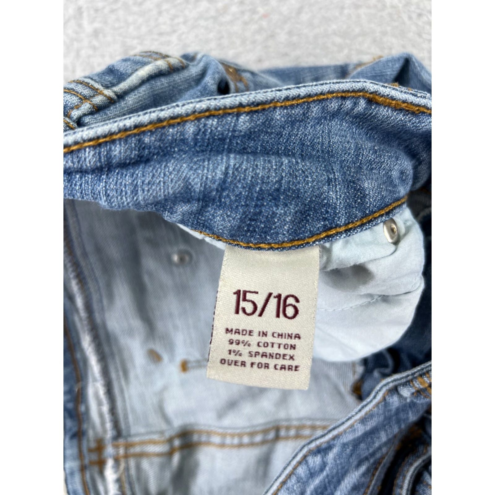 Vintage US Polo Assn Women's Jeans 15 Bootcut Blue Denim Cotton Mid Rise Classic Size 32 Girl Size 36" / US 14 / IT 50 - 4 Thumbnail