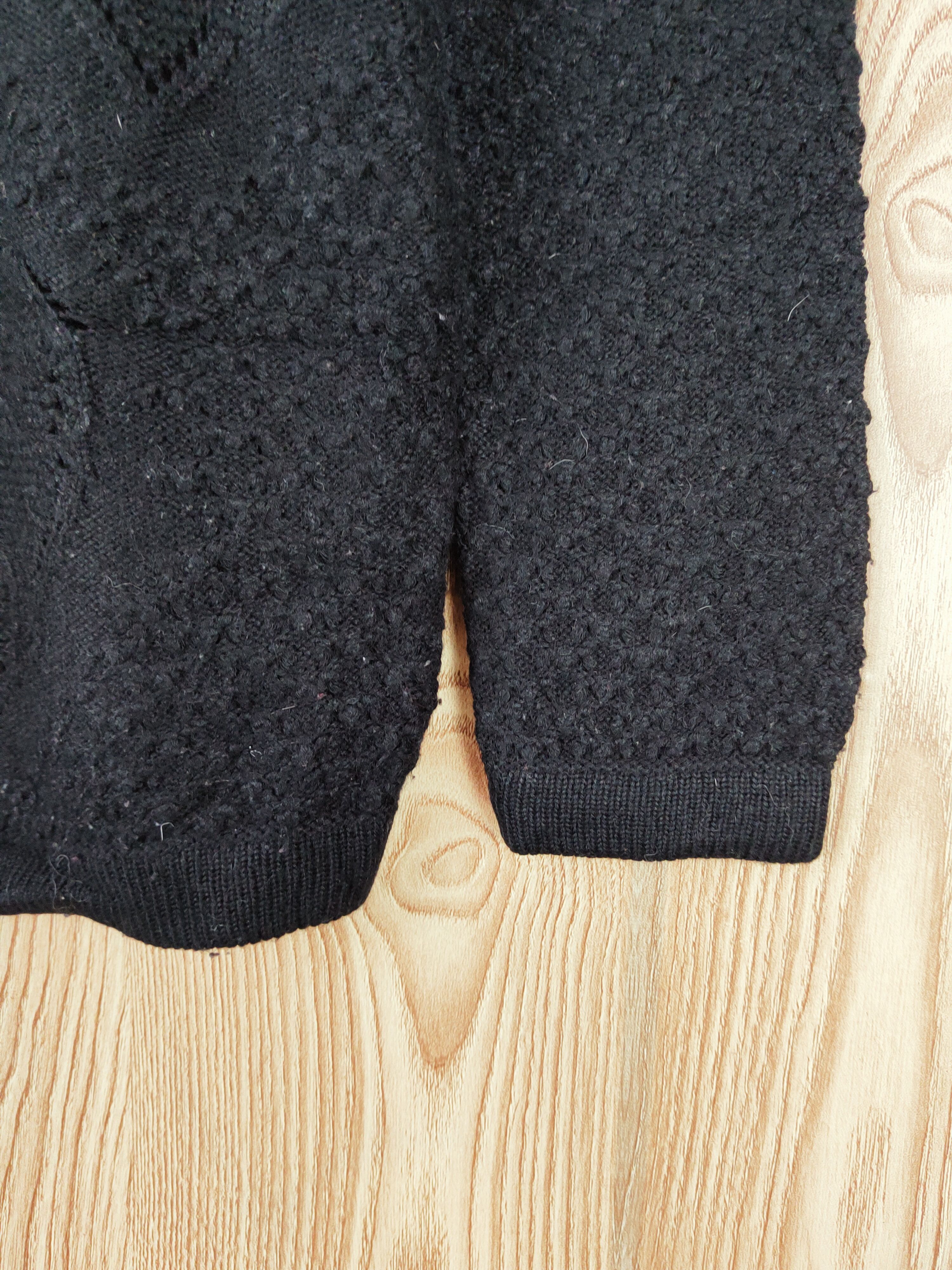 Homespun Knitwear × Japanese Brand × Vintage Chercheur Black Knitwear Sweatshirts #W867 Size M / US 6-8 / IT 42-44 - 6 Thumbnail