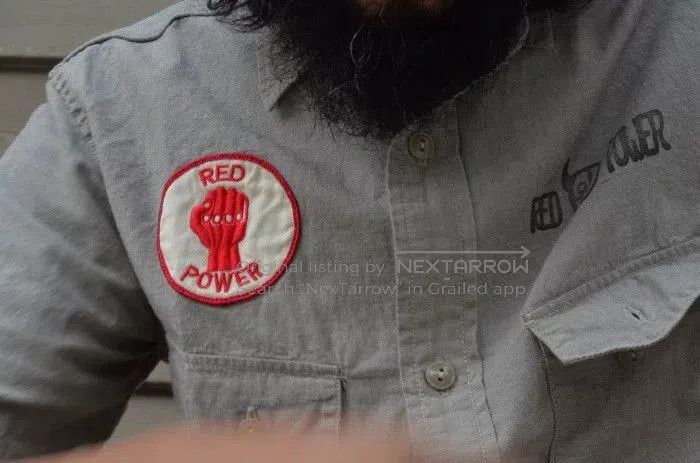 Freewheelers Red Power Short Sleeve Shirt. Size US M / EU 48-50 / 2 - 7 Thumbnail