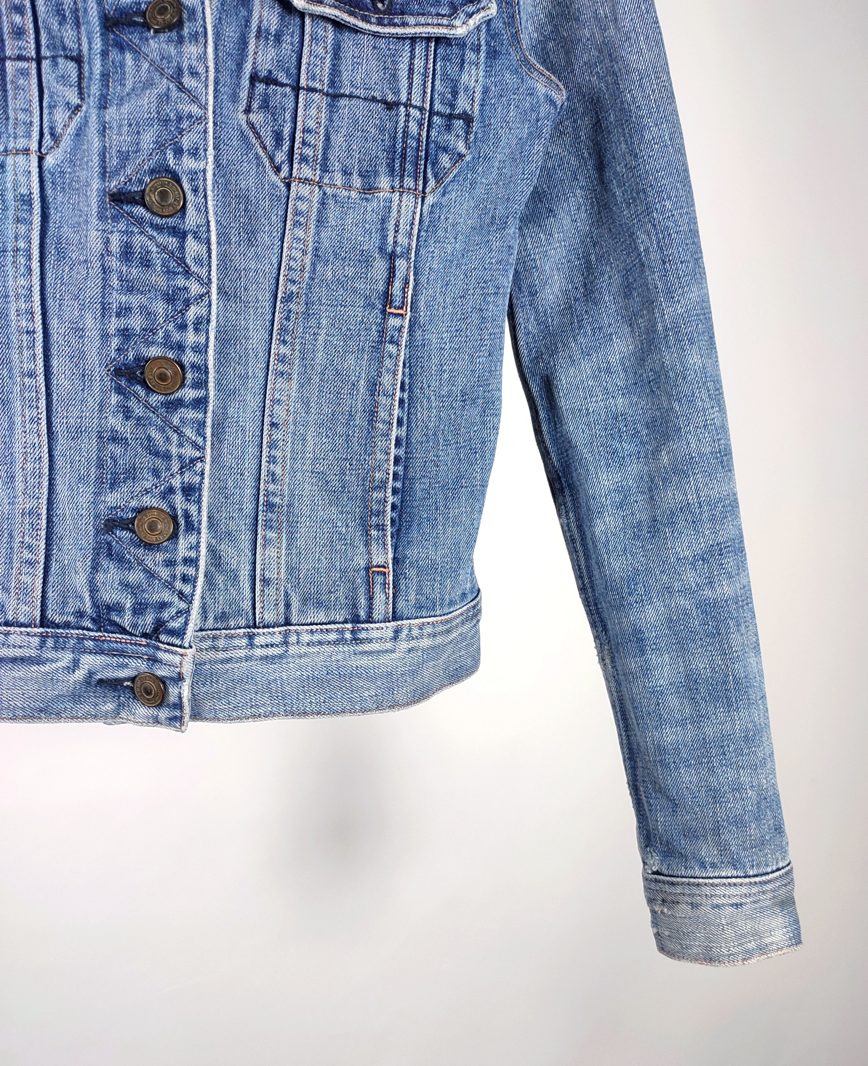 Allsaints Allsaints Lamara Denim Selvedge Slim Jacket Size M / US 6-8 / IT 42-44 - 7 Thumbnail