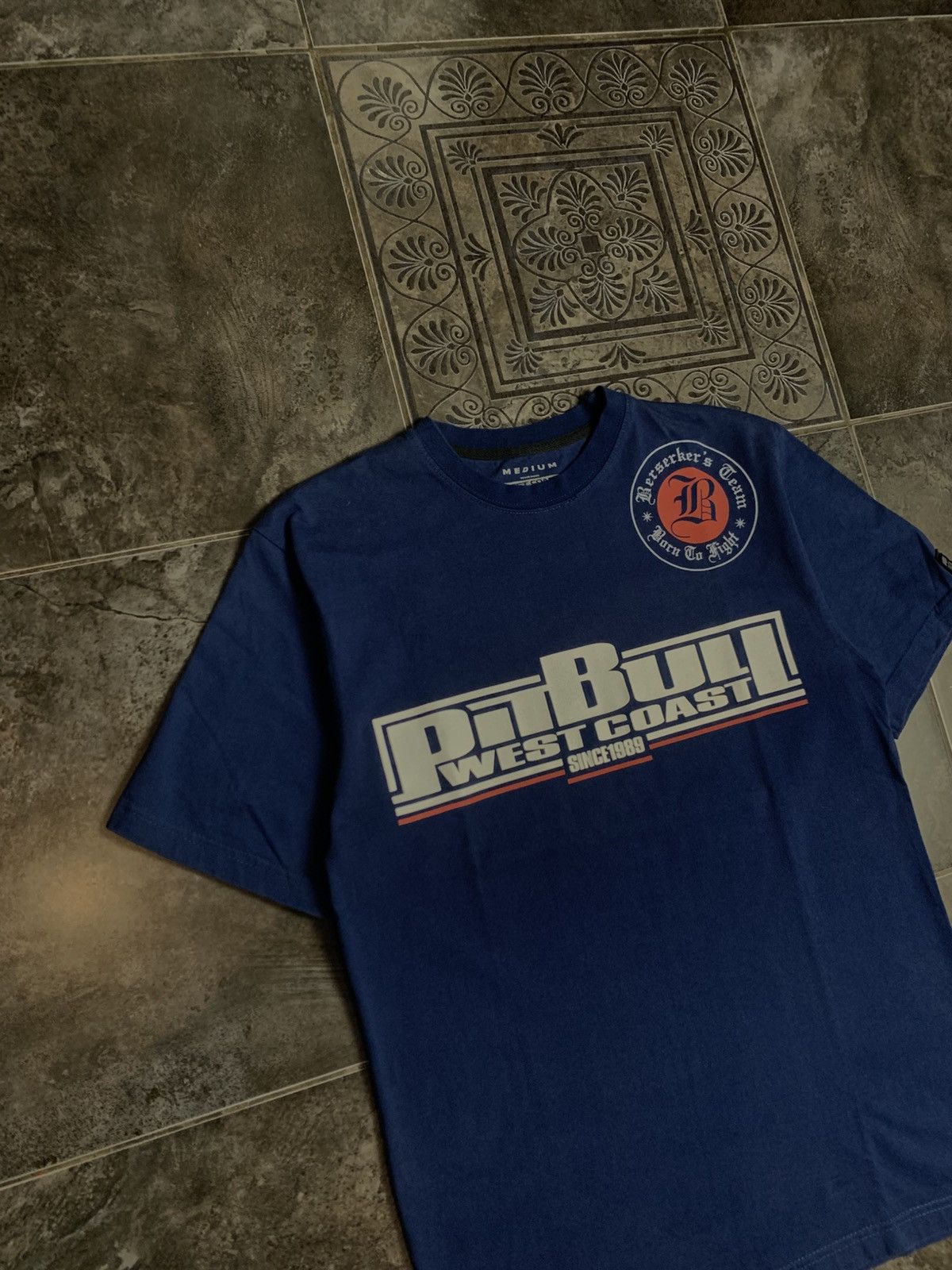 Vintage × West Coast Choppers Rare Vintage Pit Bull West Coast Big Logo MMA t shirt Size US M / EU 48-50 / 2 - 5 Thumbnail