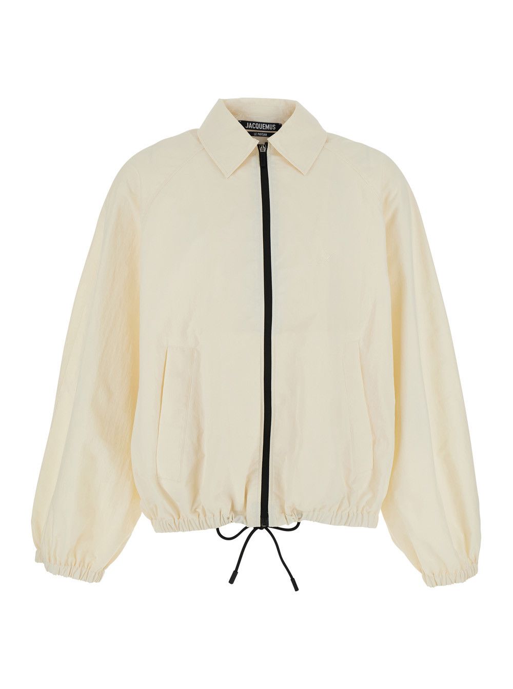 Jacquemus 'Le Coupe-Vent' White Jacket with Front Closure in Tech Fabric for Men Size US M / EU 48-50 / 2 - 1 Thumbnail