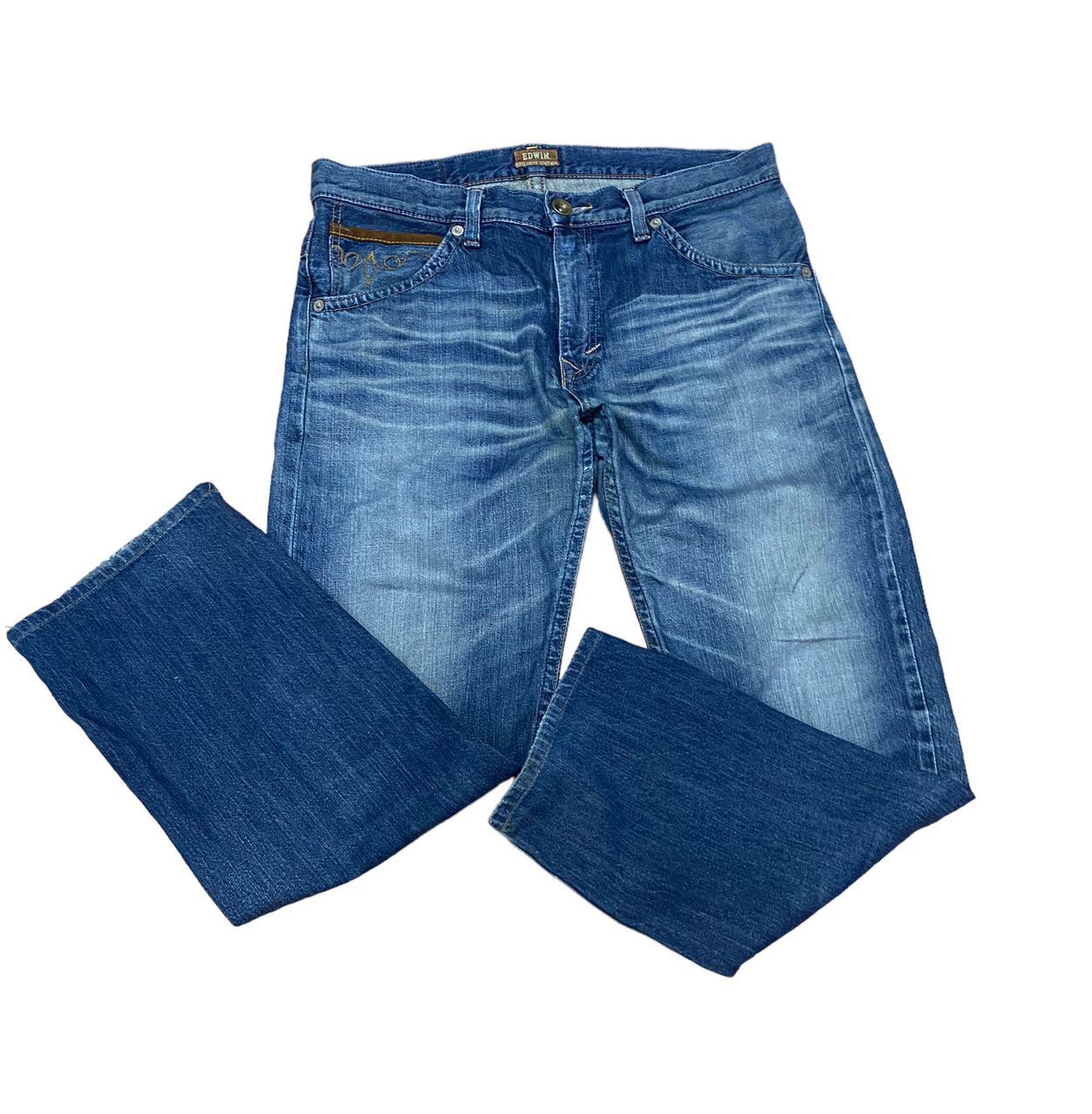 Edwin 💥BEST OFFER💥VINTAGE EDWIN XV403 DISTRESSED DENIM Size US 34 / EU 50 - 1 Thumbnail