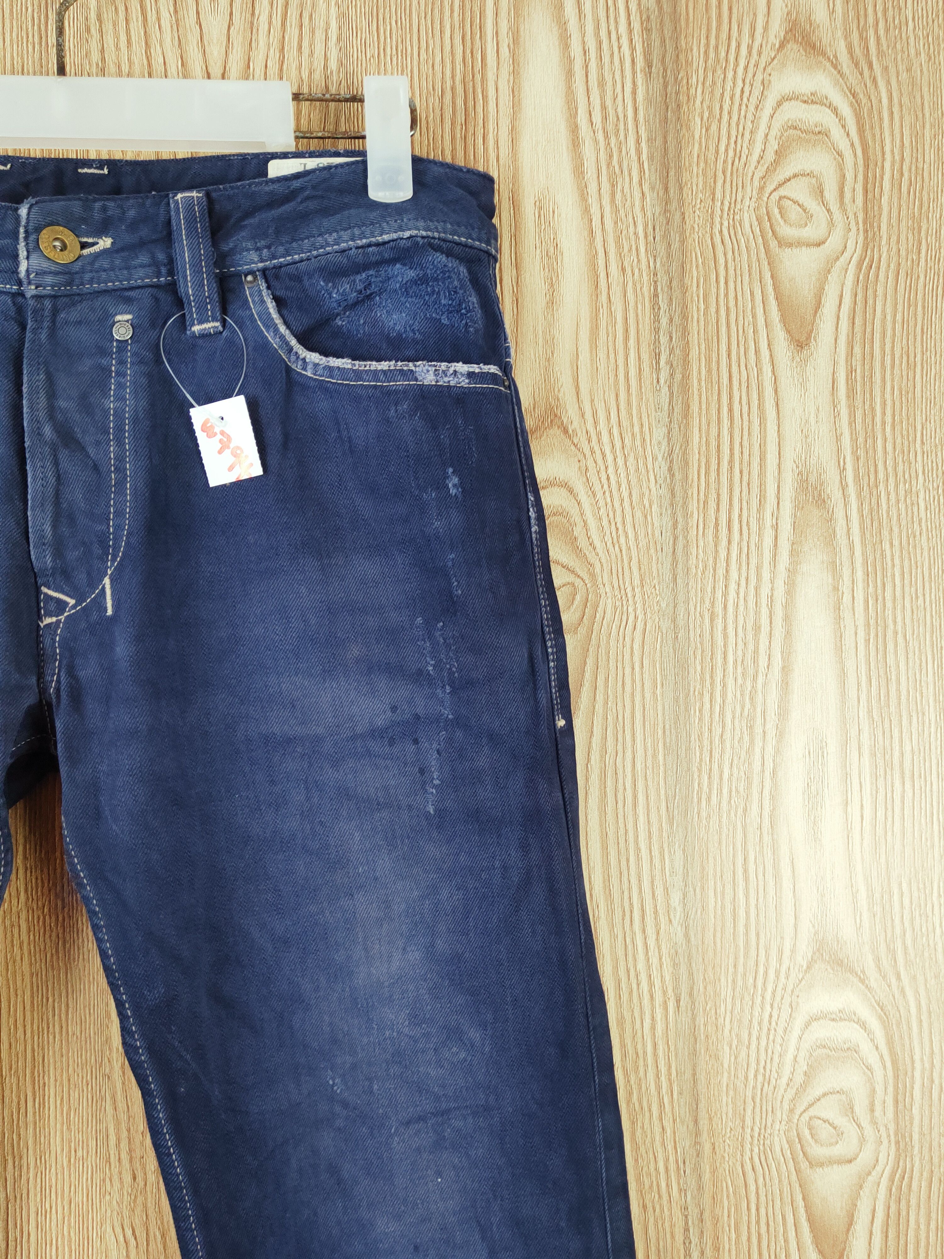 Diesel Diesel Safado Dark Blue Distressed Ripped denim Jeans #W794 Size US 29 - 6 Thumbnail