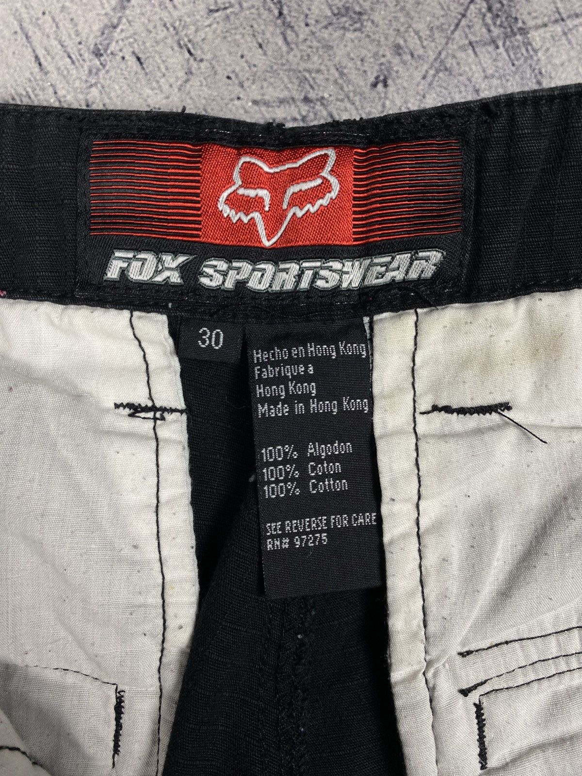 Fox Racing Fox Racing Black Cargo Pants Size 30 Y2K Made In Hong Kong Size US 30 / EU 46 - 21 Thumbnail