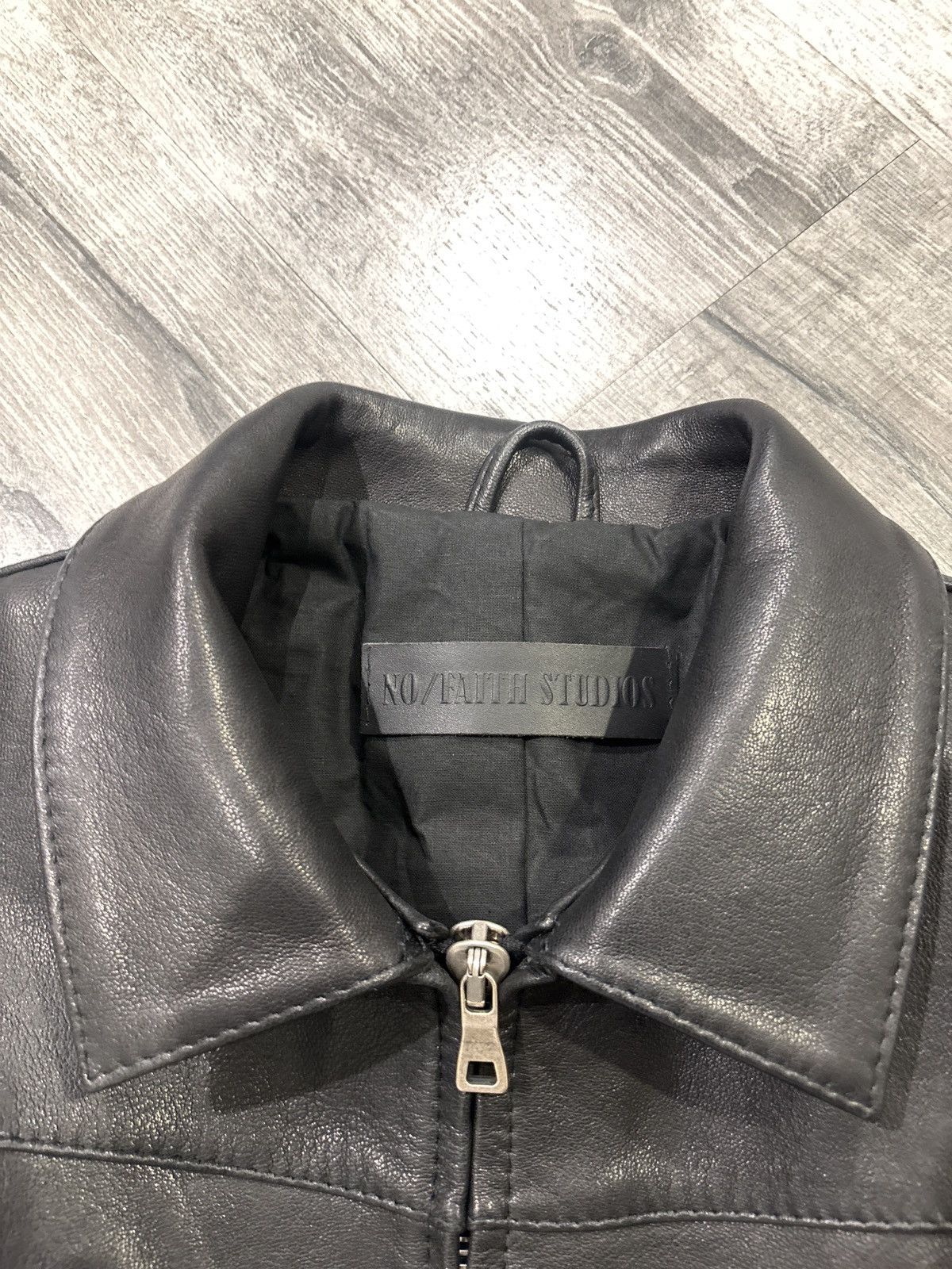 No Faith Studios NFS Biker Leather Jacket Size US S / EU 44-46 / 1 - 3 Thumbnail