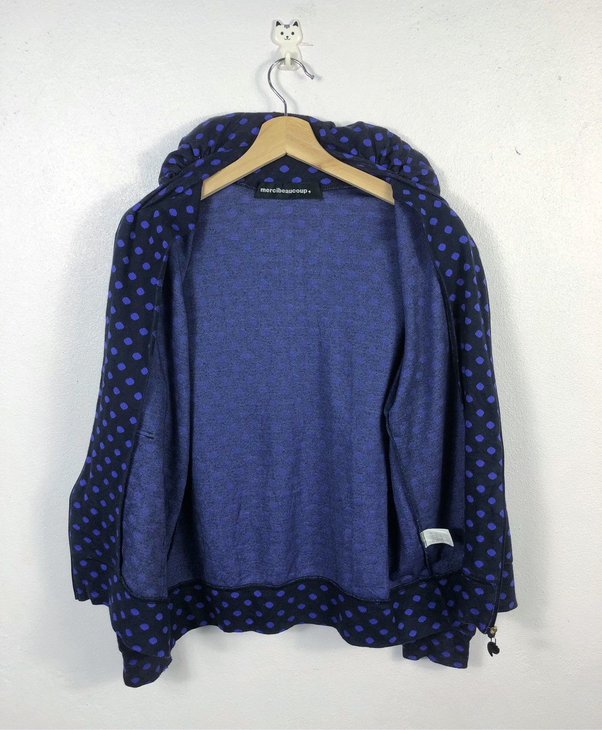 Issey Miyake × mercibeaucoup Rare Mercibeaucoup Issey Miyake Polka Zipper Sweatshirt Size US S / EU 44-46 / 1 - 8 Thumbnail