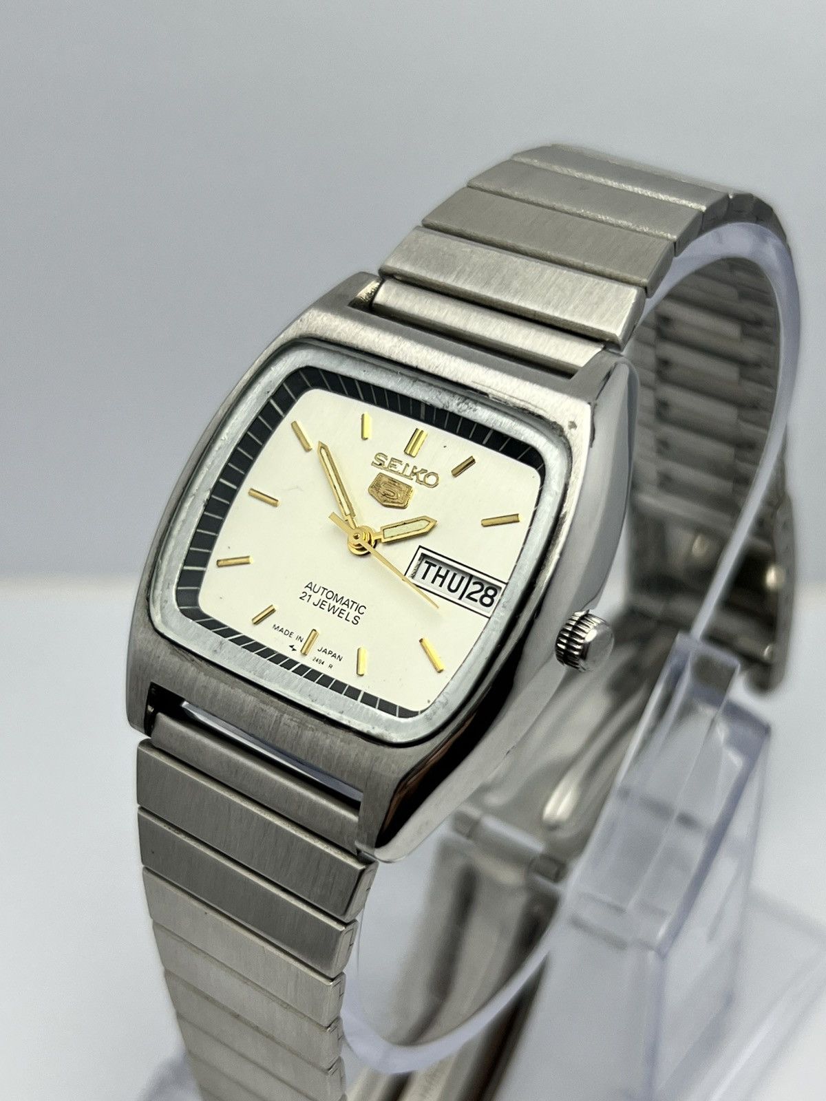 Seiko Seiko 5 Automatic 6309 Vintage 36mm Black Dial Watch Size 36 - 7 Thumbnail