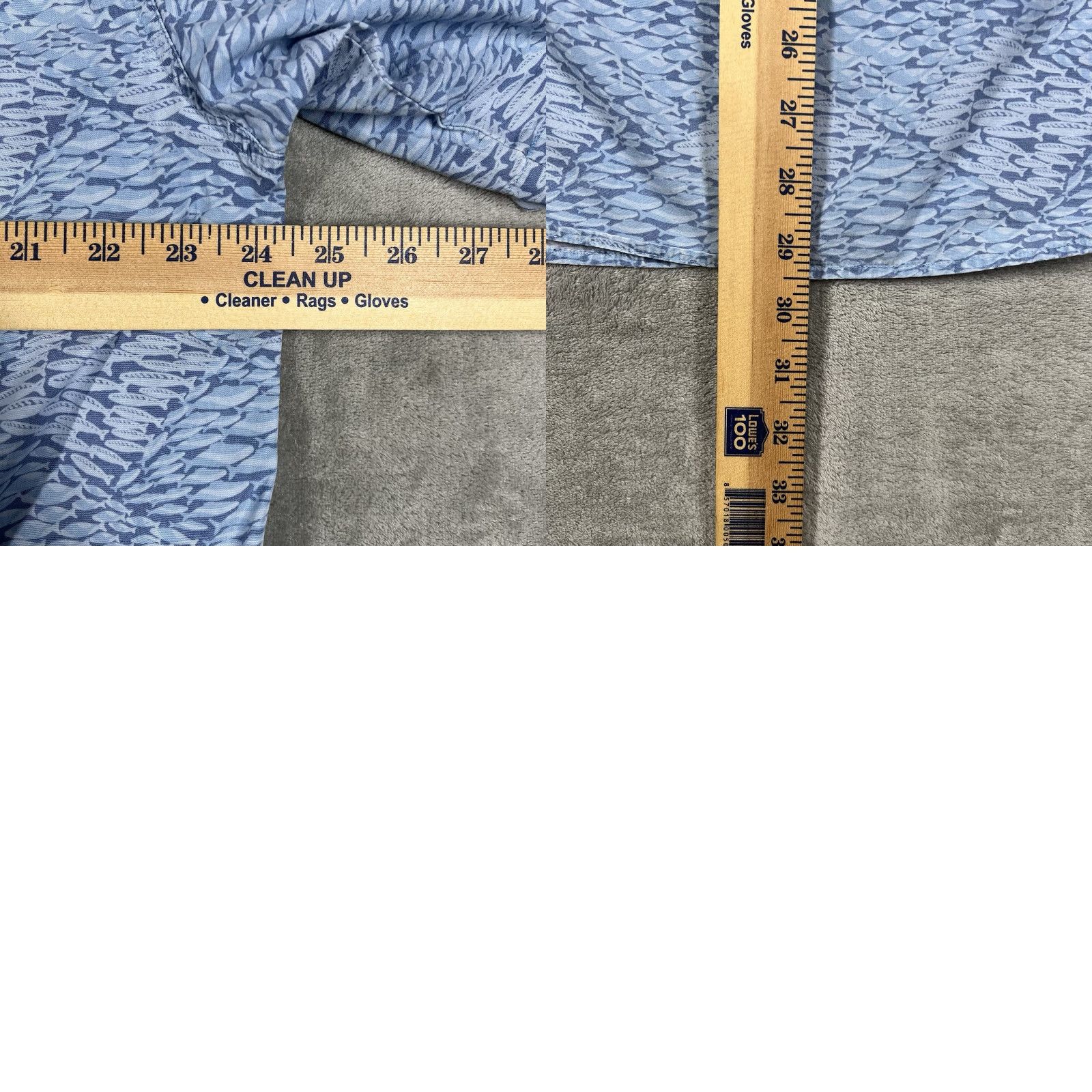 Vintage Columbia XCO Button Up Shirt Men’s Large Blue Fish All Over Print Casual Workwear Button-Down Collared Short Sleeve Pockets Cotton Vintage: No Size US L / EU 52-54 / 3 - 9 Thumbnail