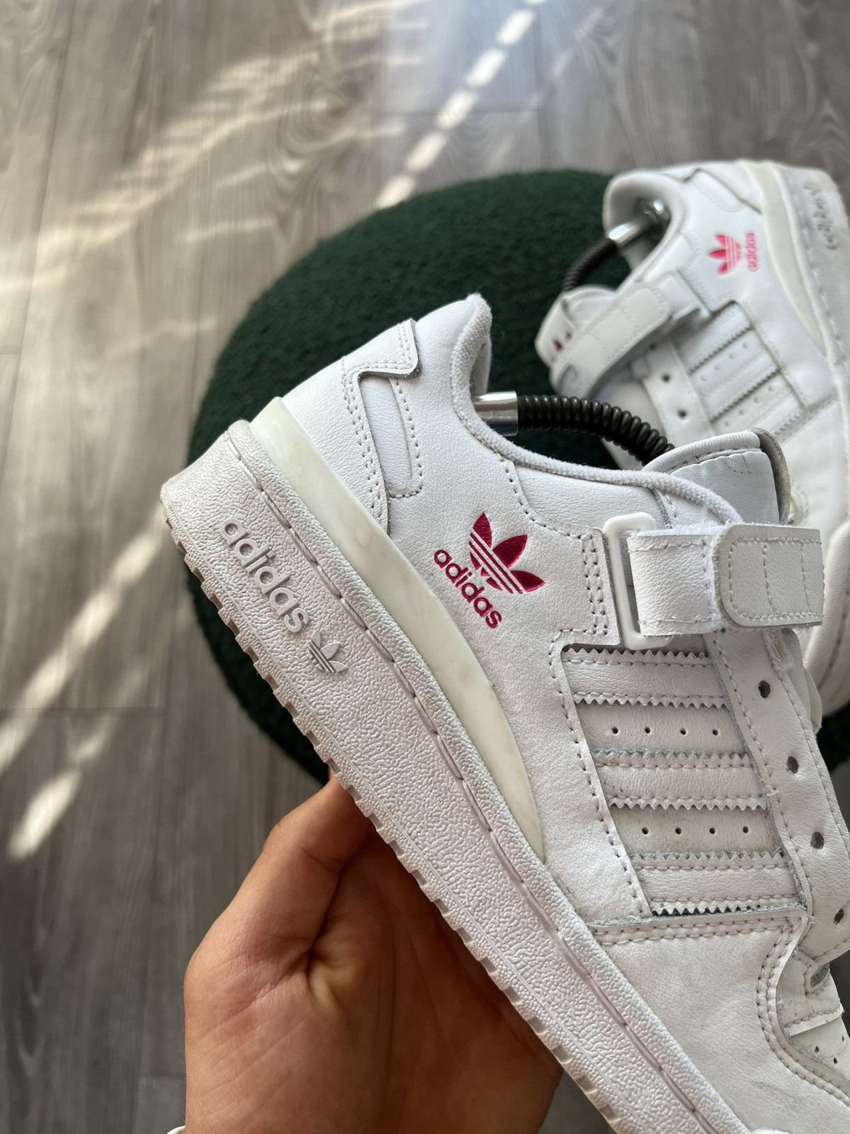 Adidas × Designer ‼️Vintage Adidas Forum Low Pink/White Sneakers‼️ Size US 7 / EU 40 - 9 Thumbnail