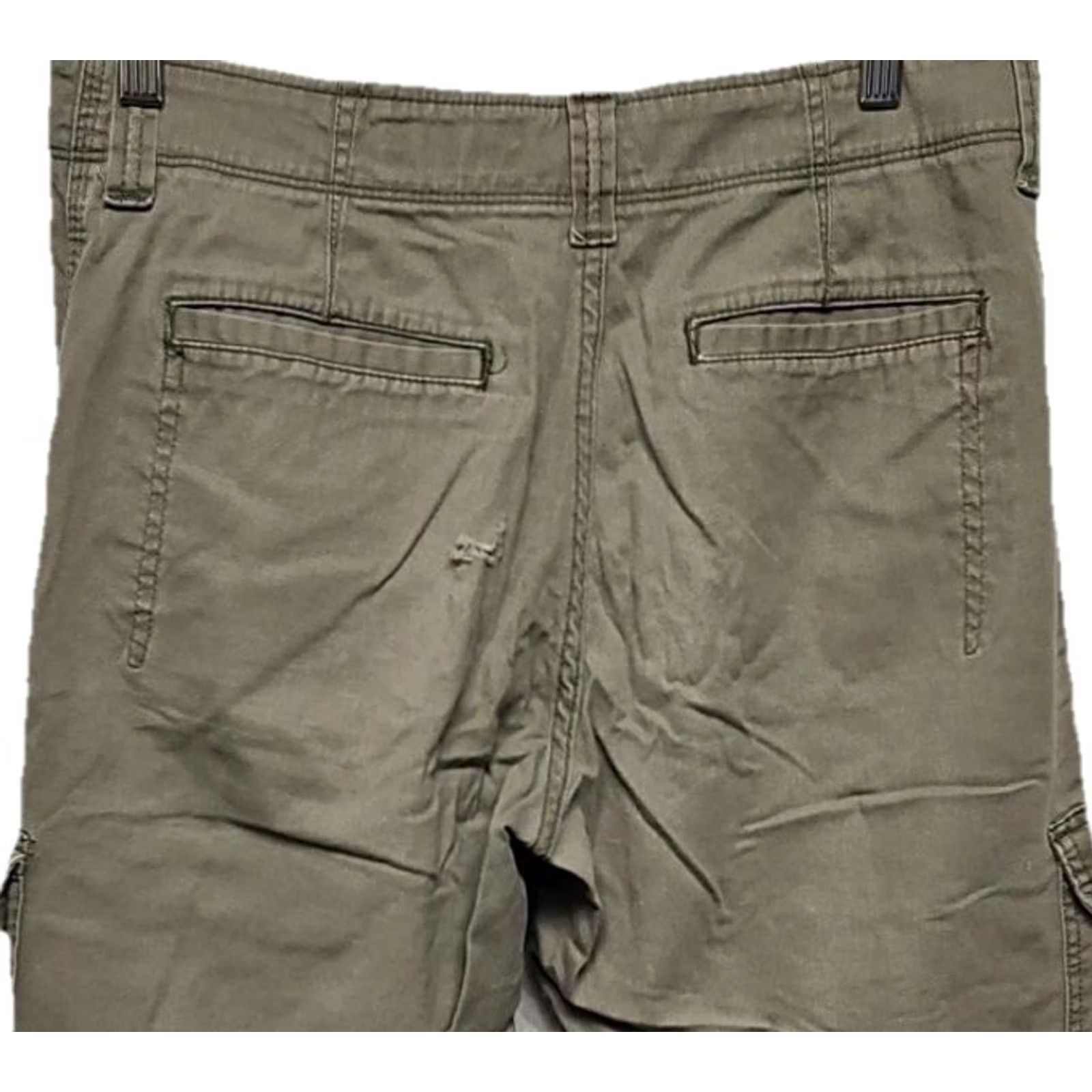 Wrangler Wrangler Relaxed Fit Cargo Pants Men 30x32 Beige Cotton Stretch Straight Leg Casual Utility Zip Button Front Size US 30 / EU 46 - 5 Thumbnail