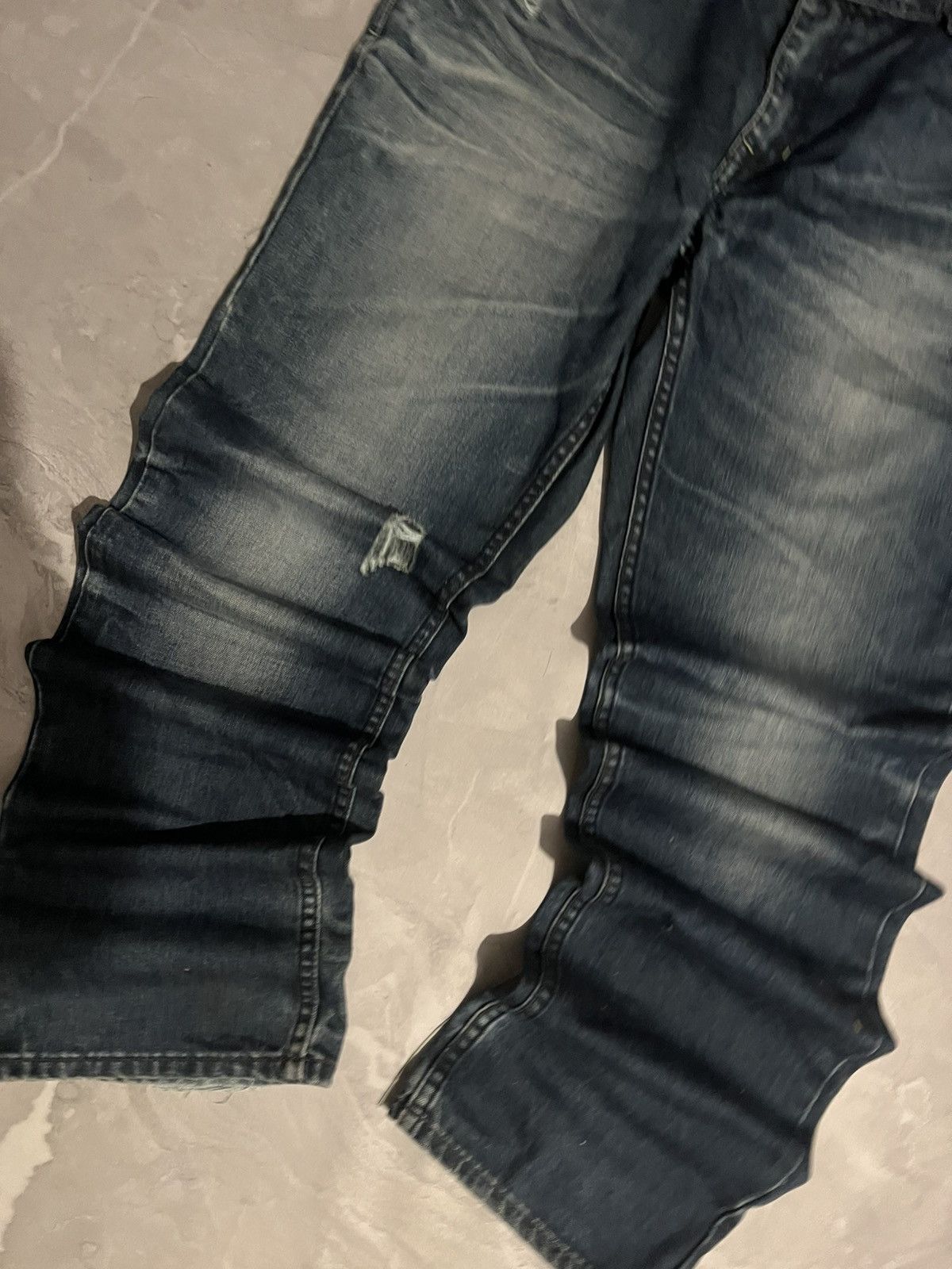 Vintage Vintage Baggy Damage Swag Jean — Streetwear Grunge Y2K 90 Size US 39 - 4 Thumbnail