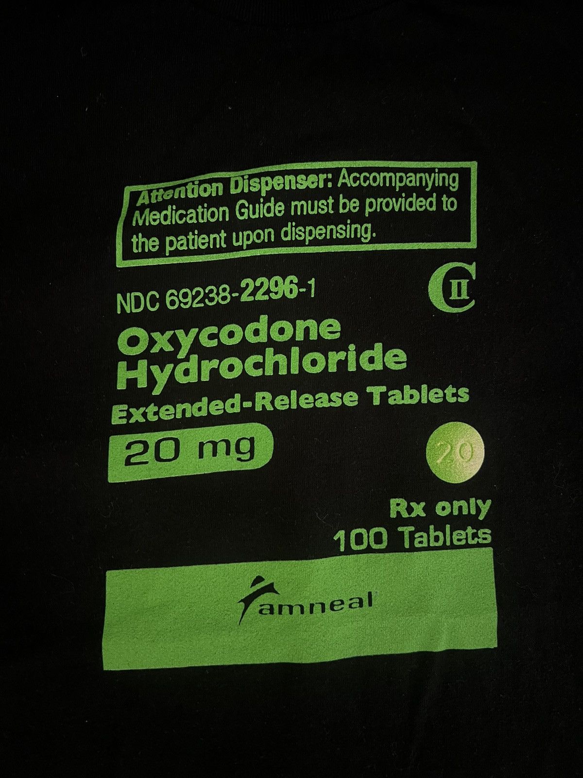 Other Oxycodone Hydrochloride T-Shirt Size US M / EU 48-50 / 2 - 1 Thumbnail