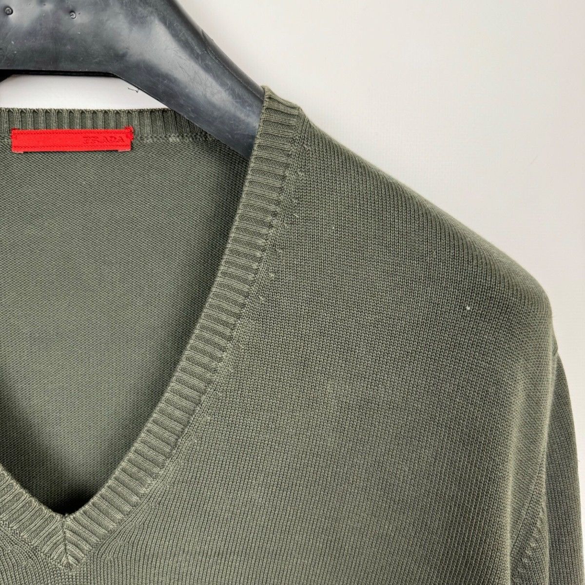 Prada PRADA VINTAGE SWEATER PULLOVER V-NECK LONG SLEEVE JUMPER Size US M / EU 48-50 / 2 - 7 Thumbnail