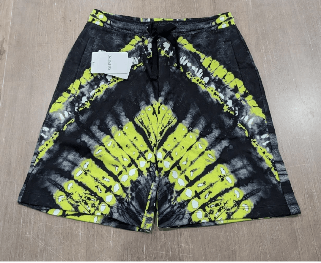 Valentino Valentino Pop Skin Bermuda Shorts Black/Lime Small Size US 30 / EU 46 - 1 Thumbnail