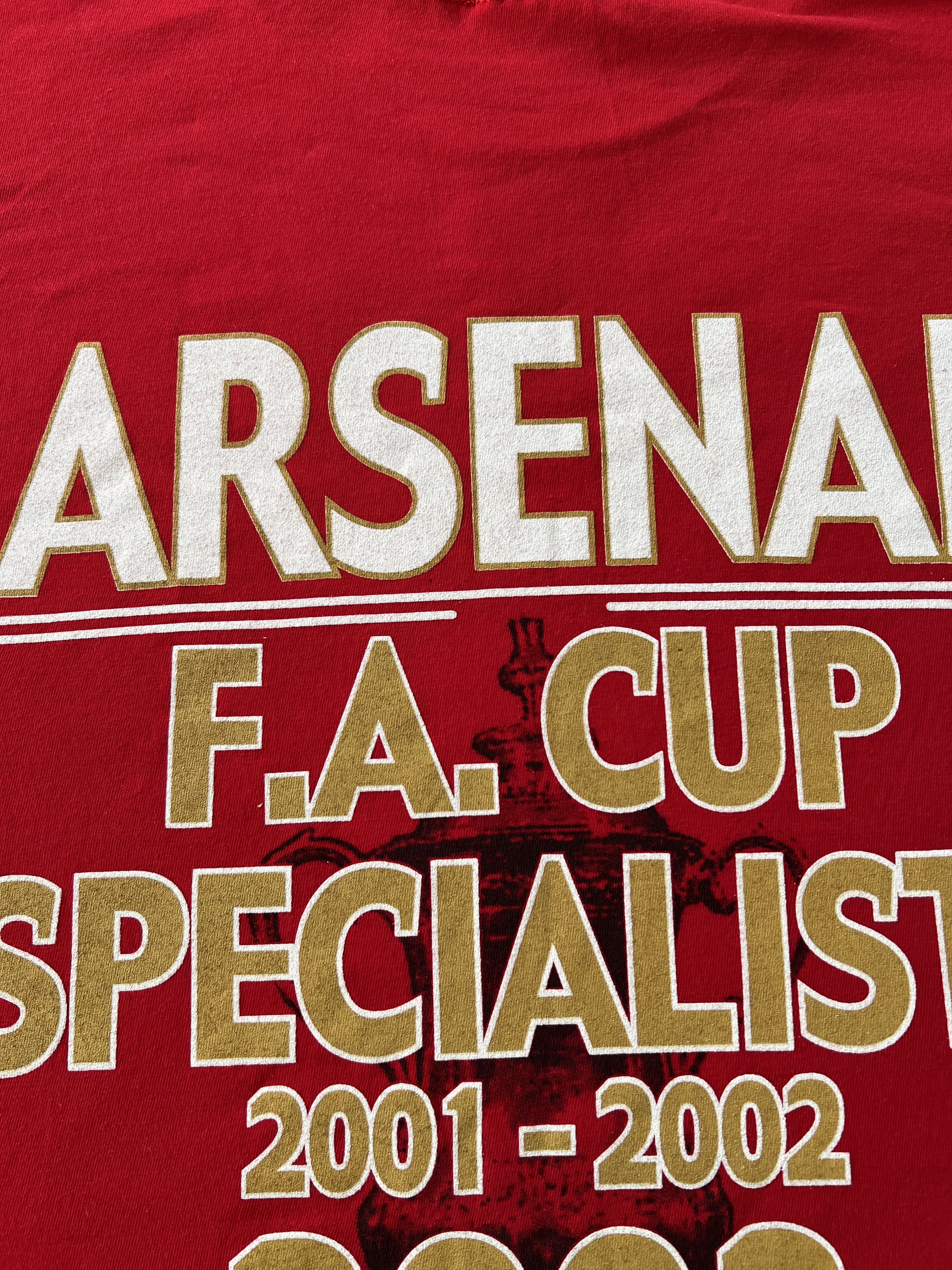 Vintage Vintage 2003 Arsenal FA Cup Final 2003 Red T-shirt Size US XL / EU 56 / 4 - 11 Thumbnail