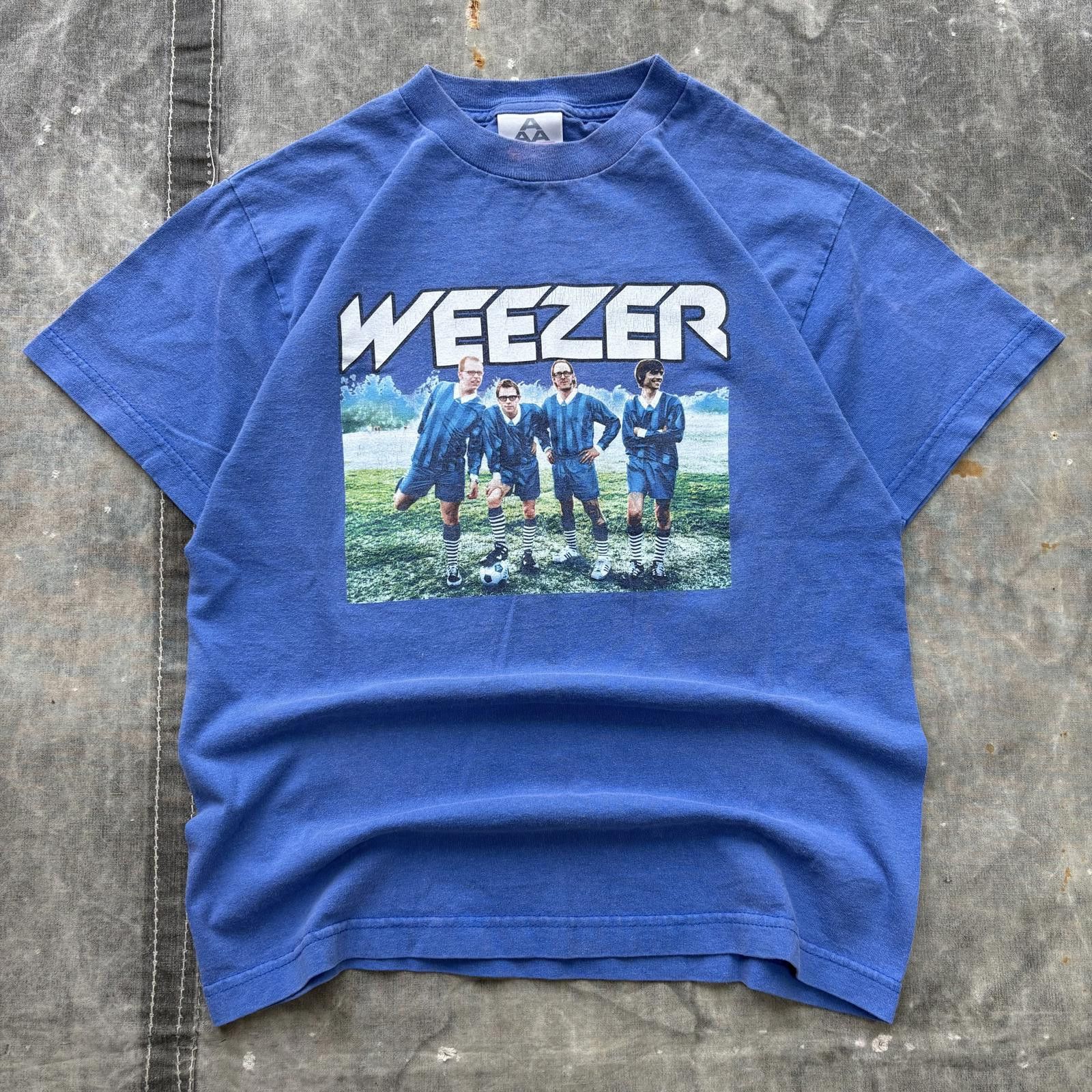Vintage Y2K Weezer Enlightenment Tour Soccer Rock Band Shirt