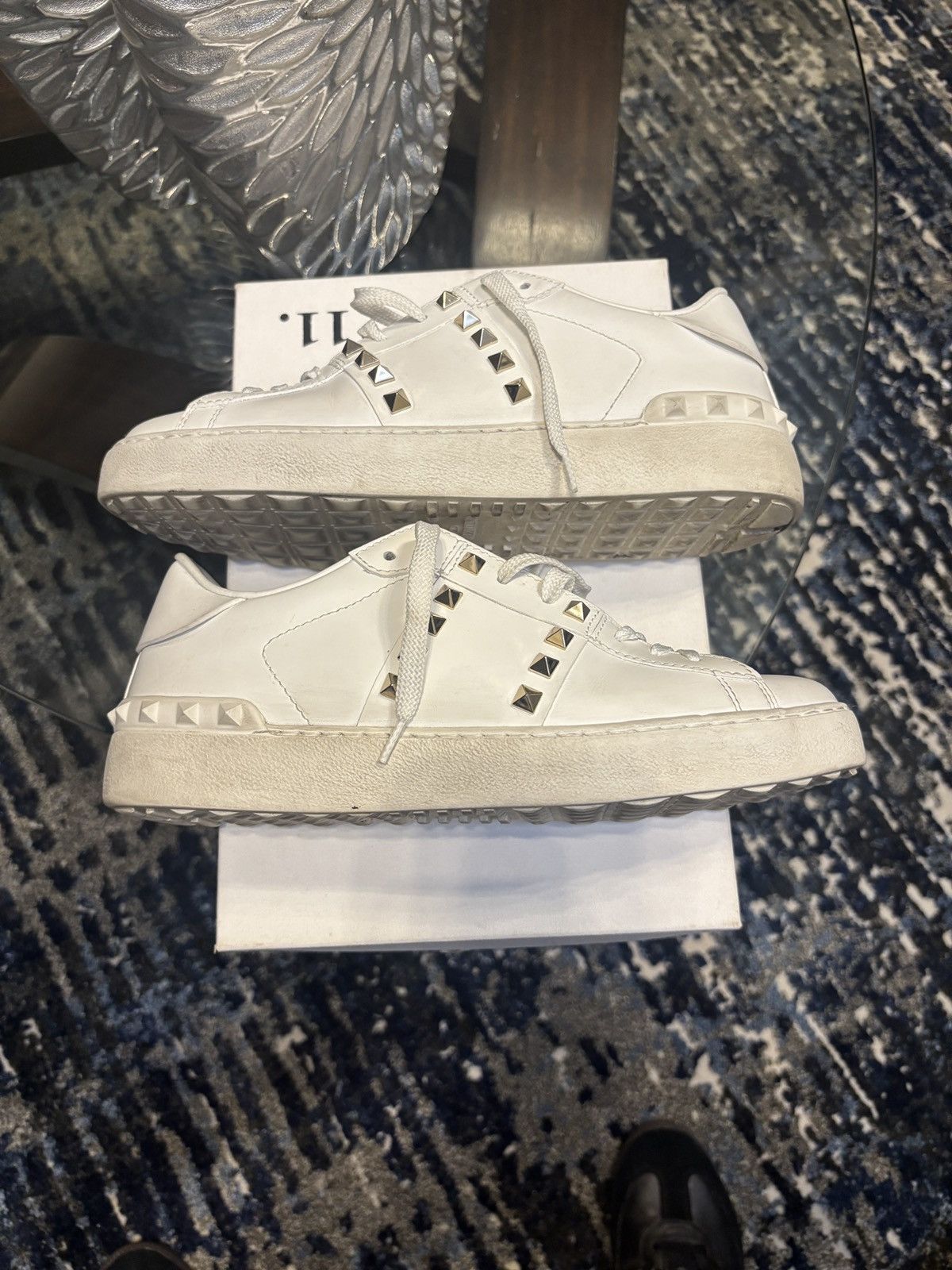 Valentino Valentino Rockstud Sneakers Size US 9 / IT 39 - 4 Thumbnail