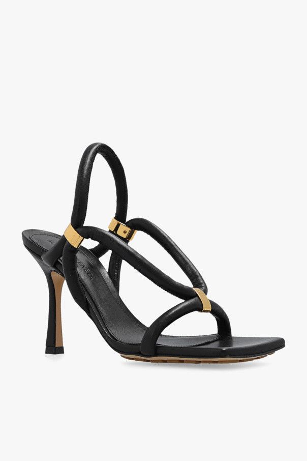 Bottega Veneta o1n1vont1024 Stretch Strap Sandals in Black Size US 5 / IT 35 - 4 Thumbnail