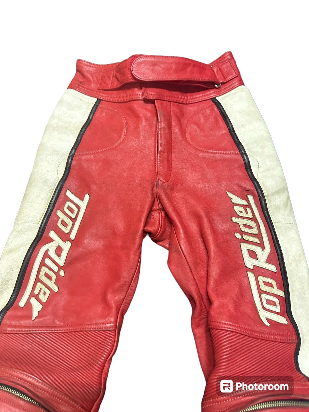 Leather Vtg Nankai motorcycle racing top rider leather pants Size US 30 / EU 46 - 3 Thumbnail