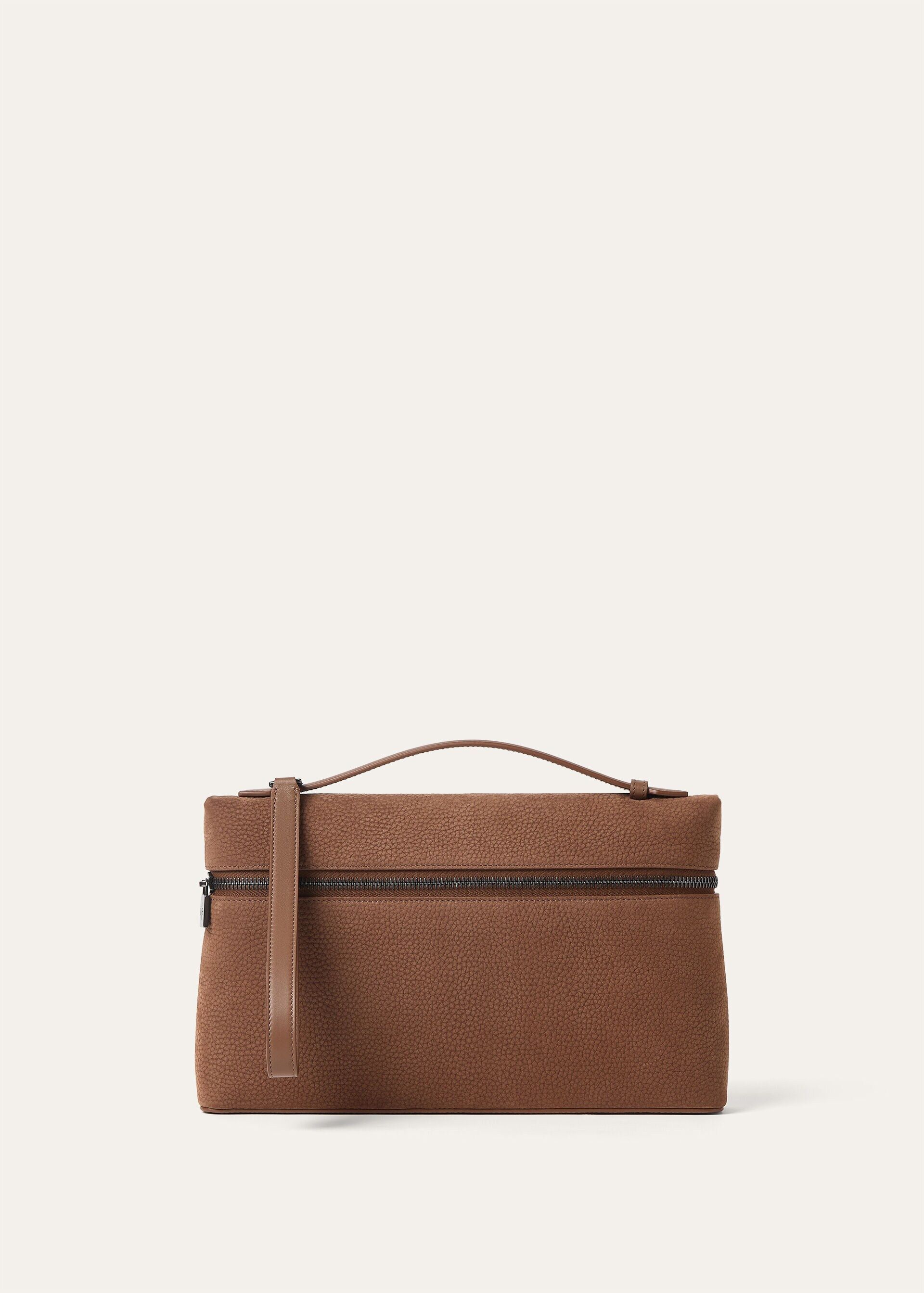 Loro Piana os11x0426 FAP4796 Size: OS / L29 Extra Pouch in Brownie Size ONE SIZE - 1 Thumbnail
