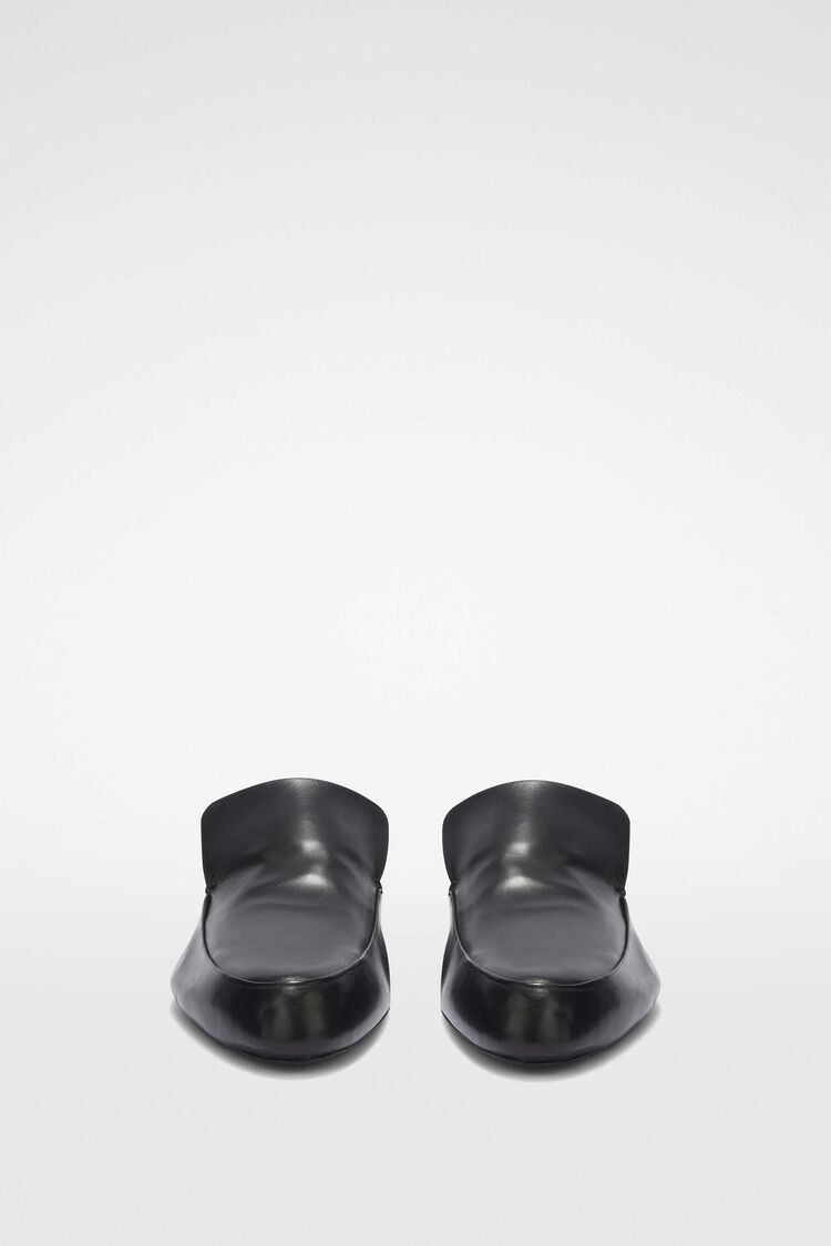 Jil Sander o1s22i1n0125 Leather Loafers in Black Size US 8 / IT 38 - 2 Thumbnail