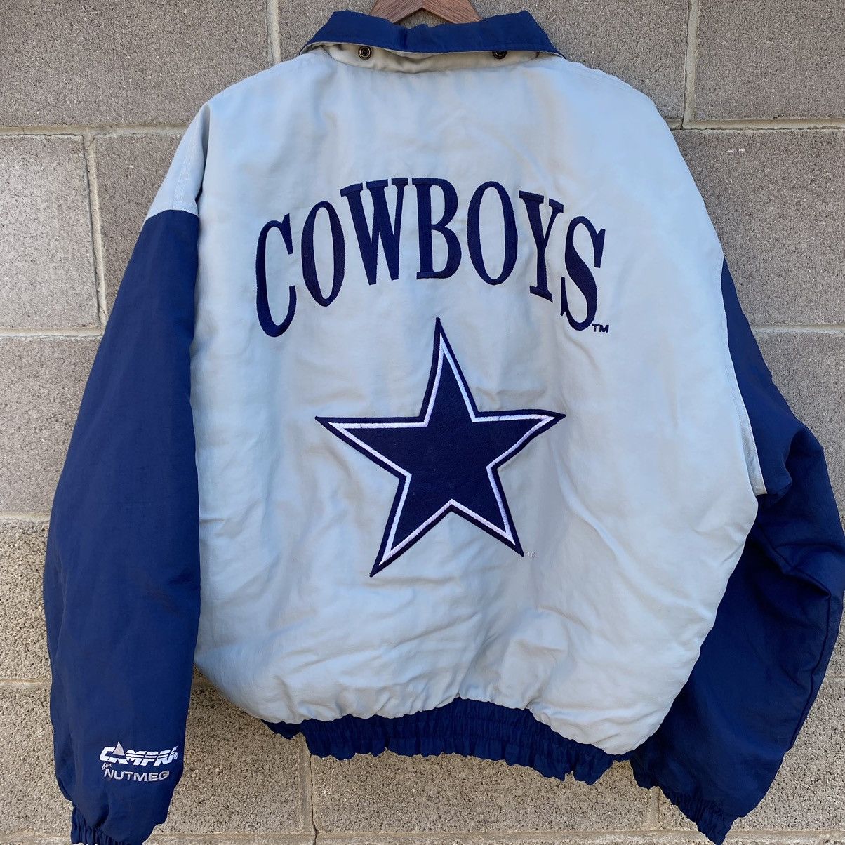 Nutmeg Vintage 90s Nutmeg Pullover Jacket Dallas Cowboys NFL Large Size US L / EU 52-54 / 3 - 2 Thumbnail
