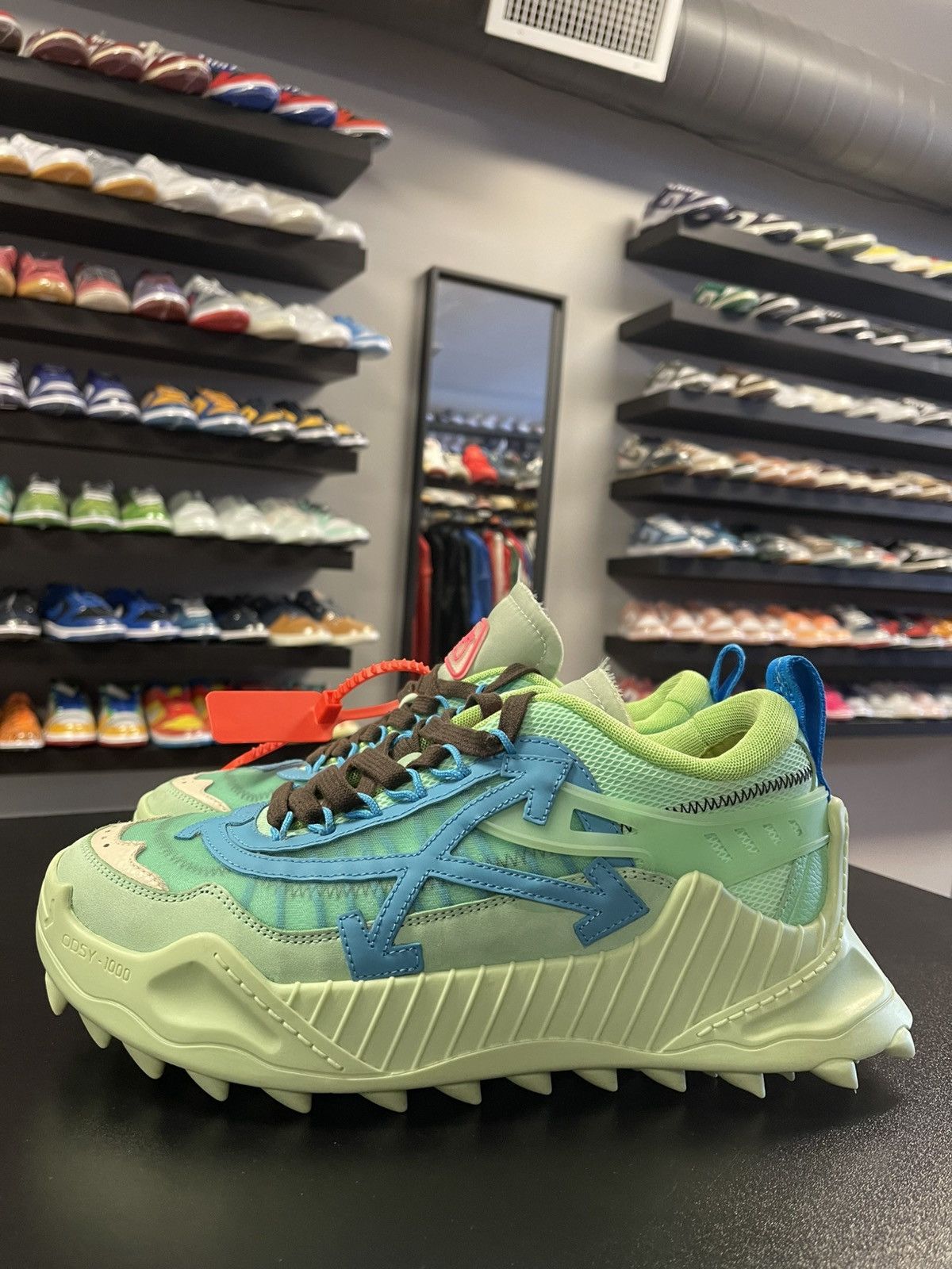 Off-White Size 9/42EU - Off White Odsy 1000 Sneakers Virgil Green Size US 9 / EU 42 - 1 Thumbnail