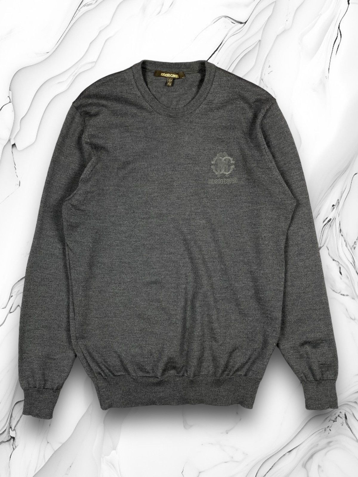Designer × Roberto Cavalli Luxury Roberto Cavalli Designer Wool Sweater Size US L / EU 52-54 / 3 - 1 Thumbnail