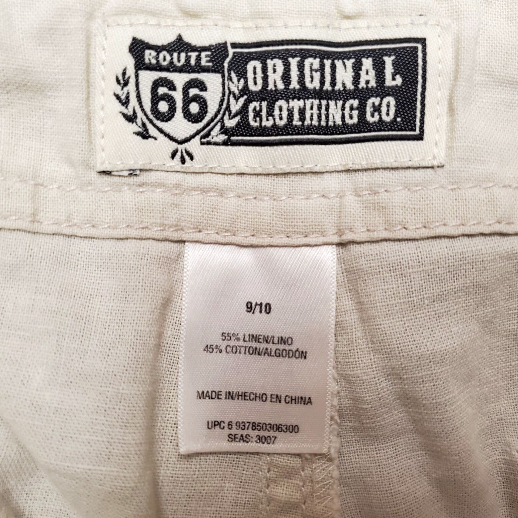 Route 66 Linen Pants Women 10 Beige Draw Strings Cargo Pocket Skimmer Route 66 Casual Cropped Pants Womens Beige Route 66 Linen Pants** Size 32" / US 10 / IT 46 - 3 Thumbnail