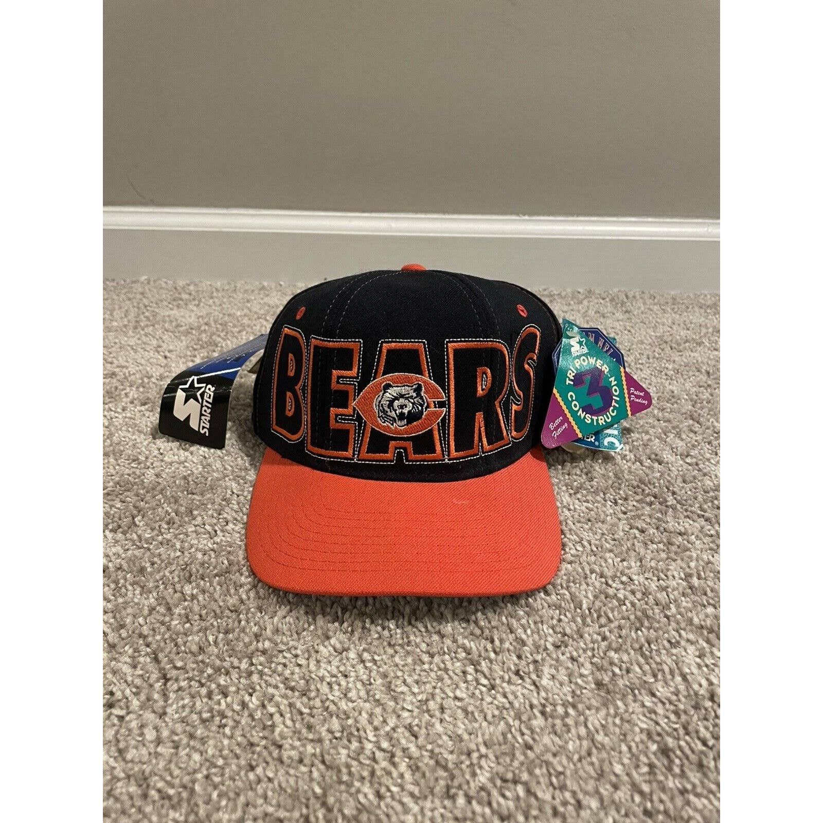 Starter Vintage Chicago Bears Starter Hat/ Cap NWT 7-7 3/4 Size 2