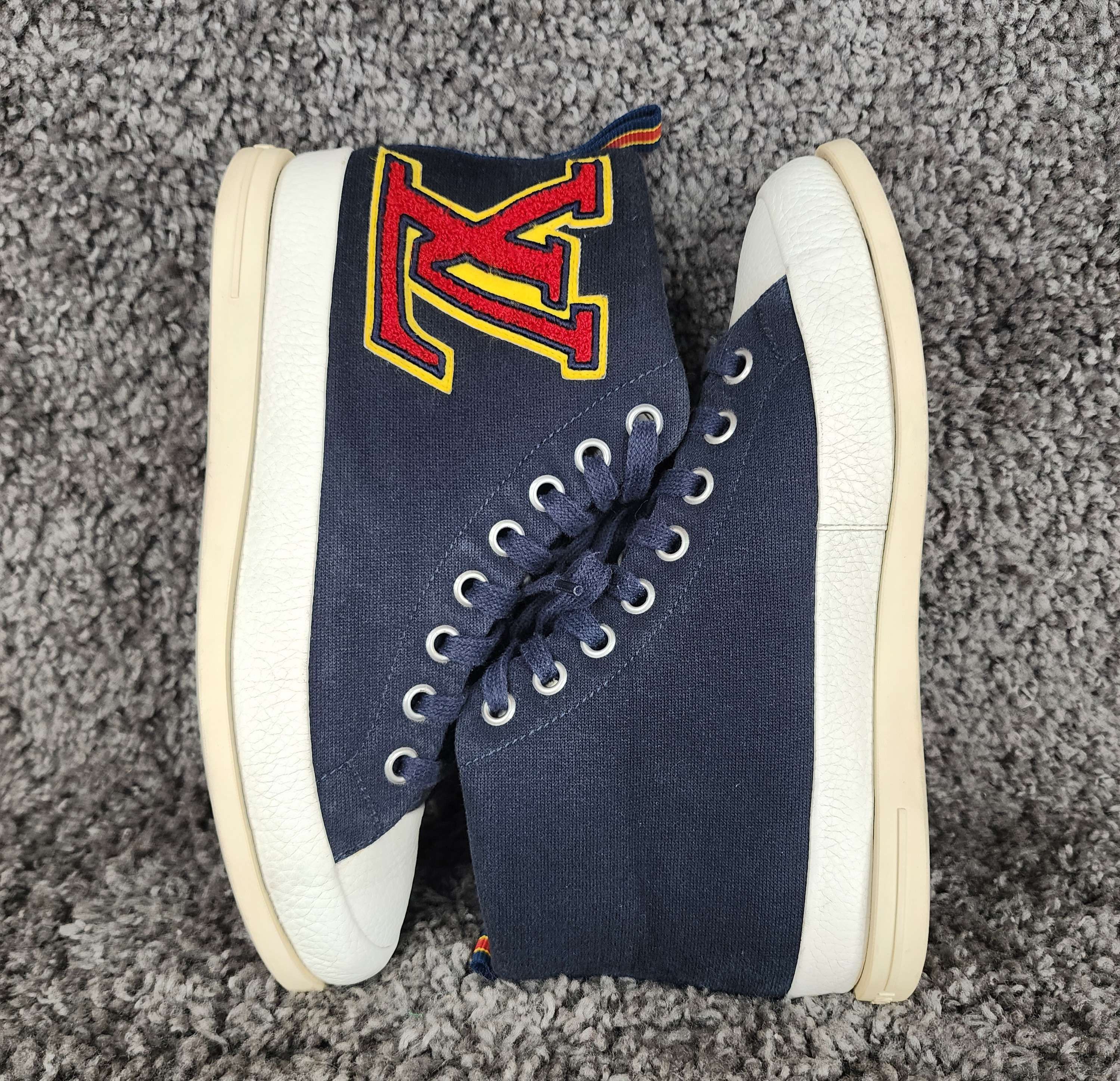 Louis Vuitton Louis Vuitton Fastball navy Hi top sneakers Size US 7 / EU 40 - 1 Thumbnail