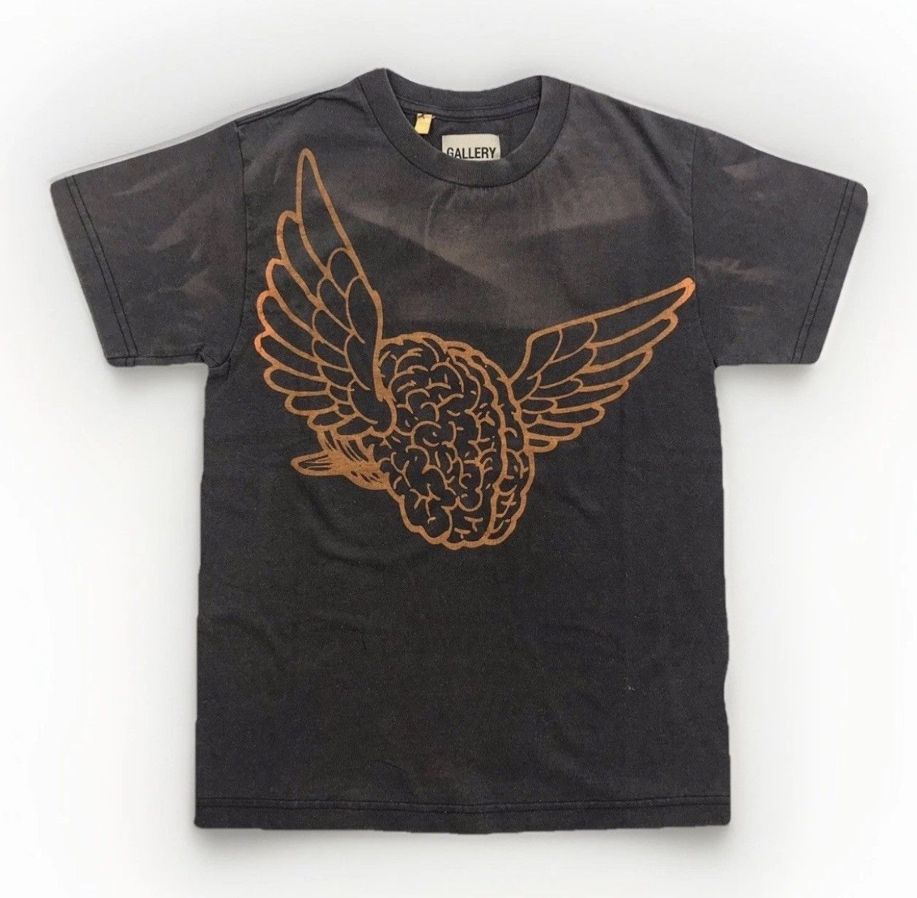 Gallery Dept. GALLERY DEPT. FLYING WINGS PRINT WASHED BLACK T-SHIRT Size US XS / EU 42 / 0 - 1 Thumbnail