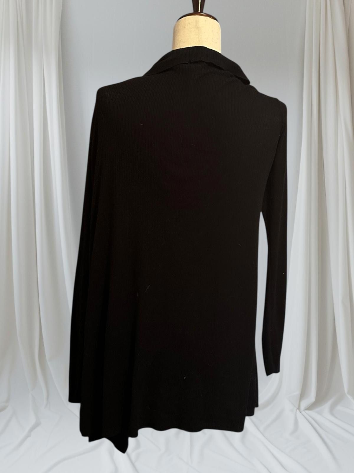 Other David Lawrence Black Open Front Women's Cardigan - Size M Size M / US 6-8 / IT 42-44 - 2 Thumbnail