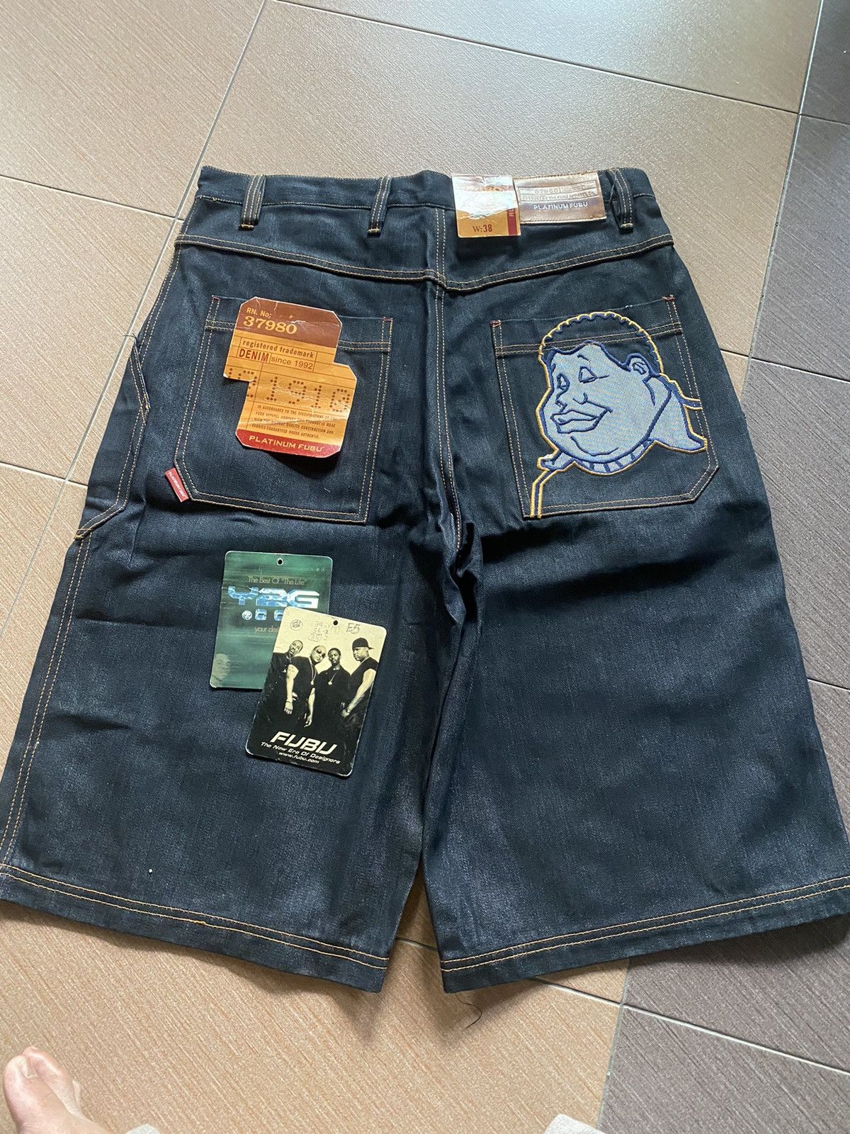 Fubu × Vintage FUBU FAT ALBERT BAGGY JORTS Size US 38 / EU 54 - 5 Thumbnail