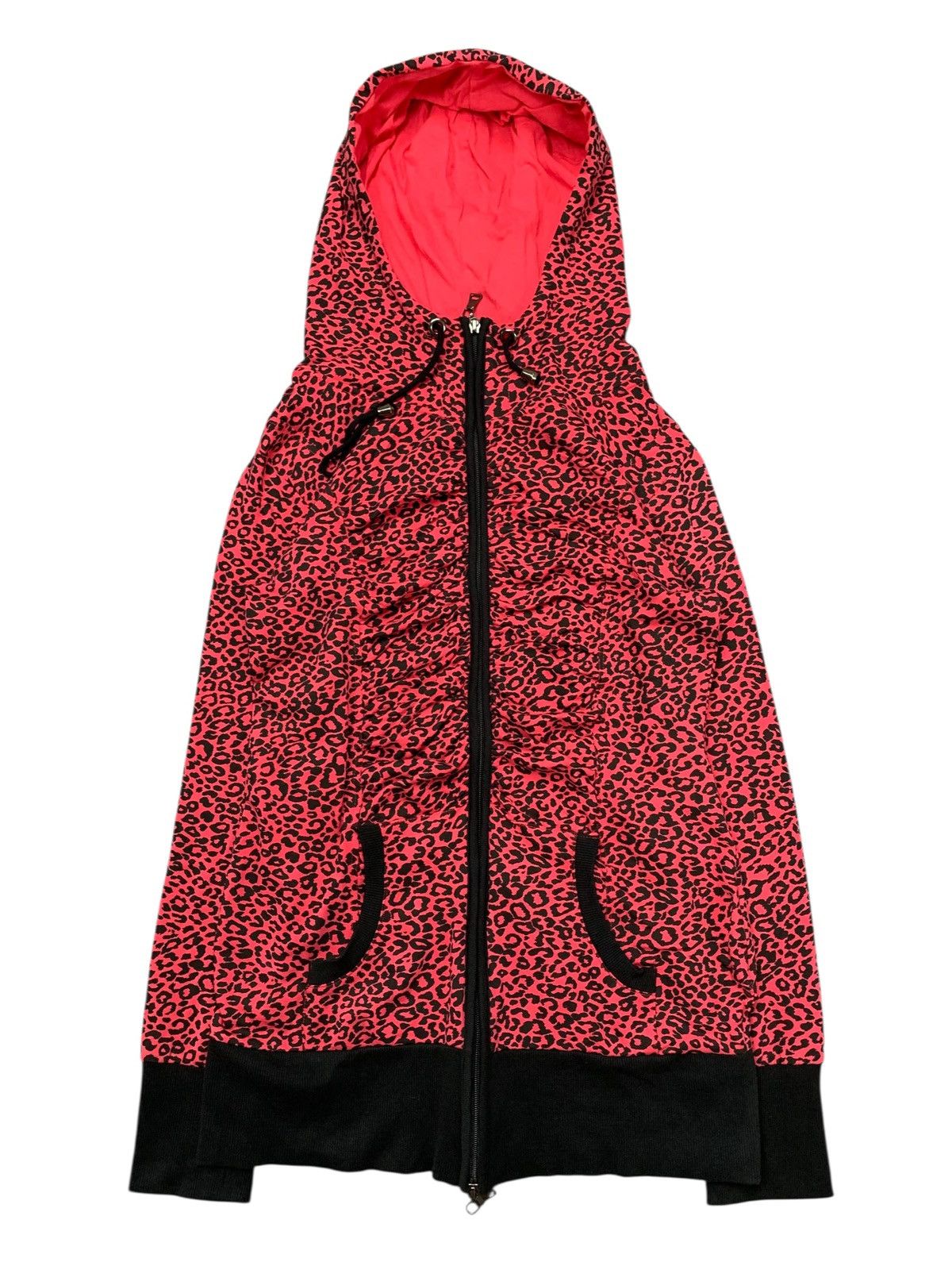 Japanese Brand Y2k DOSCH 🇯🇵 ruffle leopard double zip hoodie japanese brand Size US L / EU 52-54 / 3 - 1 Thumbnail