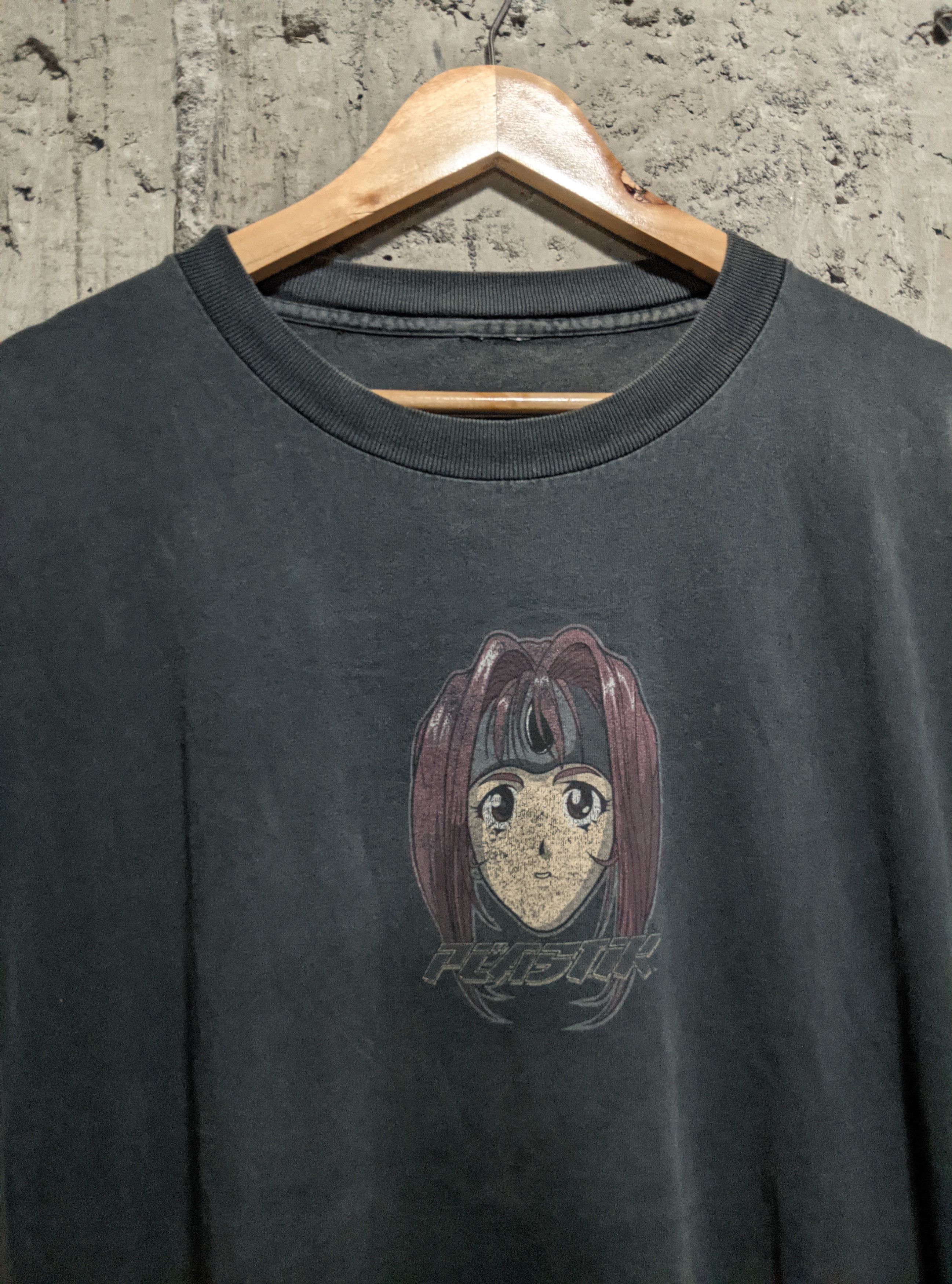 Hook-Ups Vintage 90s thrashed plastik skate anime faded erd grunge Size US XL / EU 56 / 4 - 2 Thumbnail